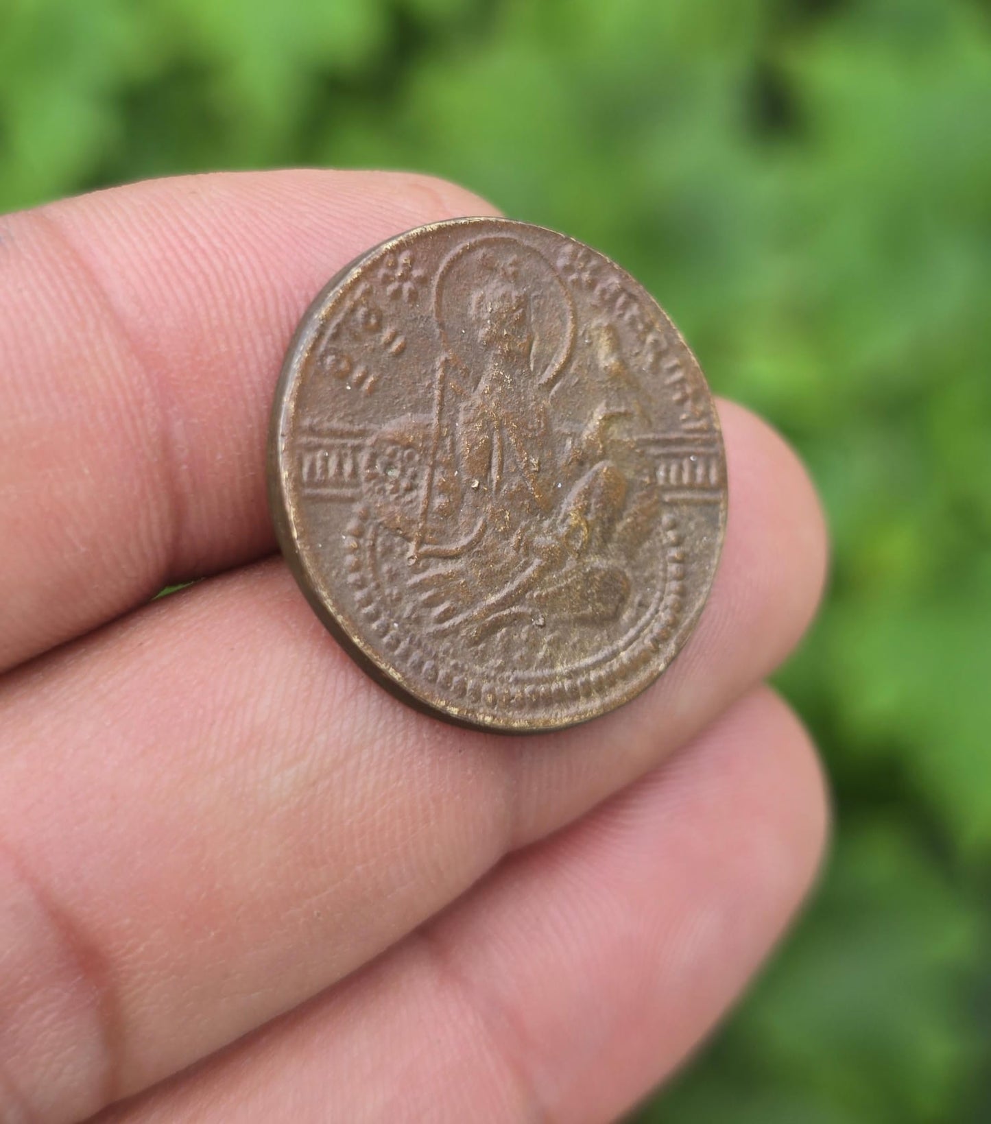 Sikh Guru Gobind Singh Ji Antique Mool Mantar Token Coin Khalsa Coinage Rare GGR2 Vintage Old Historical coin