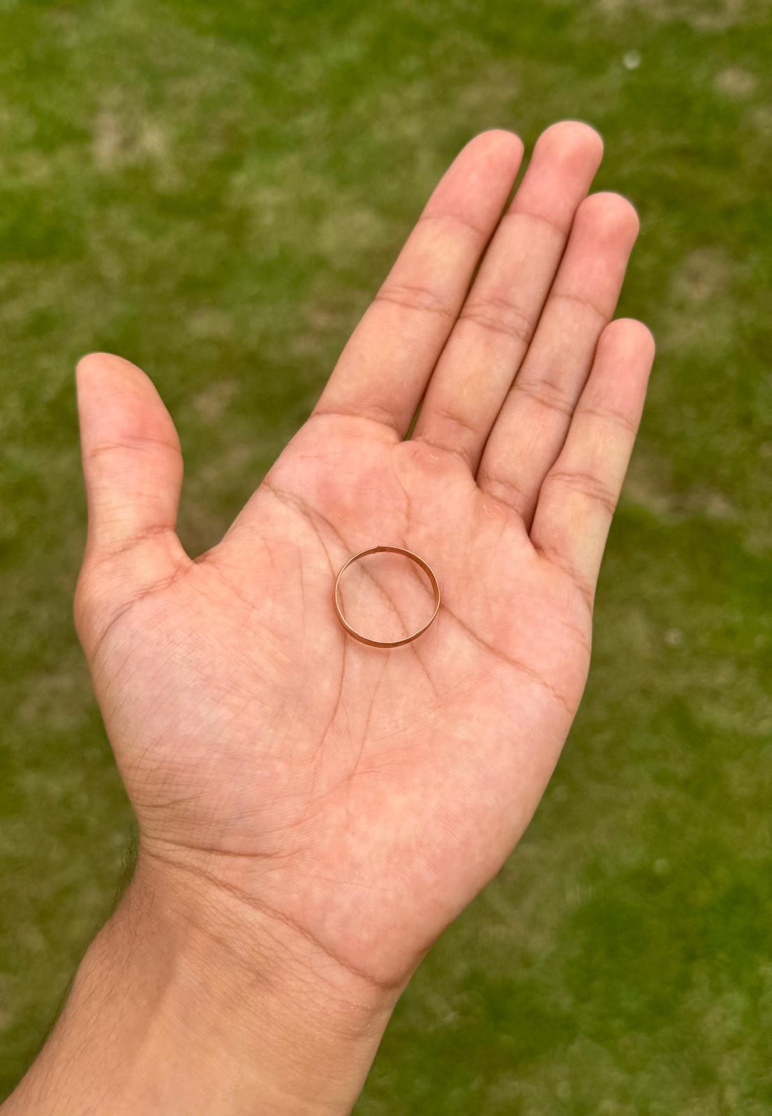Pure Copper Ring Evil Eye Protection Amulet Nazar Good Luck Chala Hindu Sikh i27R Shield Challa Mundri Tamba Positive Vibes energised