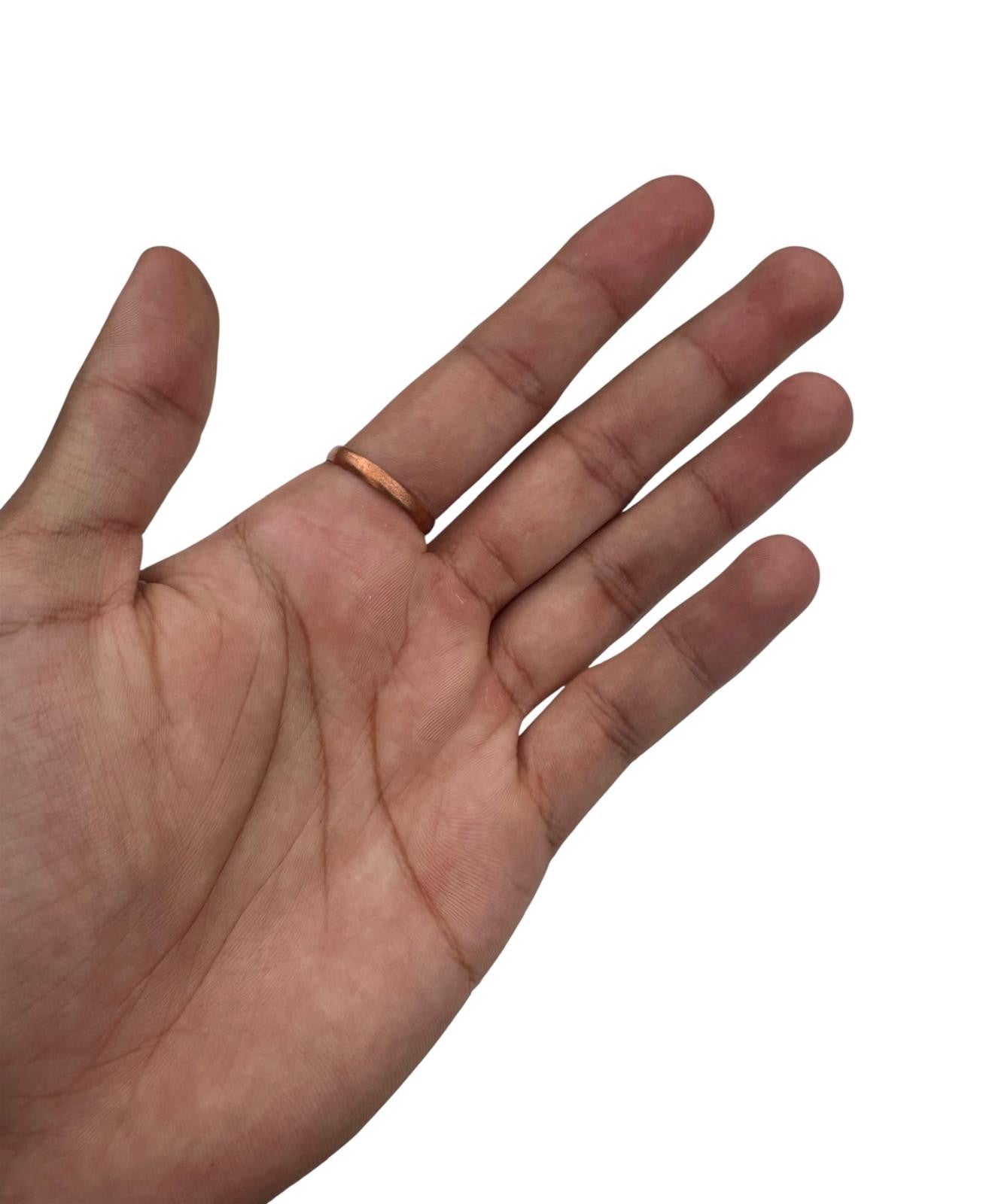Pure Copper Ring Evil Eye Protection Amulet Nazar Good Luck Chala Hindu Sikh i27R Shield Challa Mundri Tamba Positive Vibes energised
