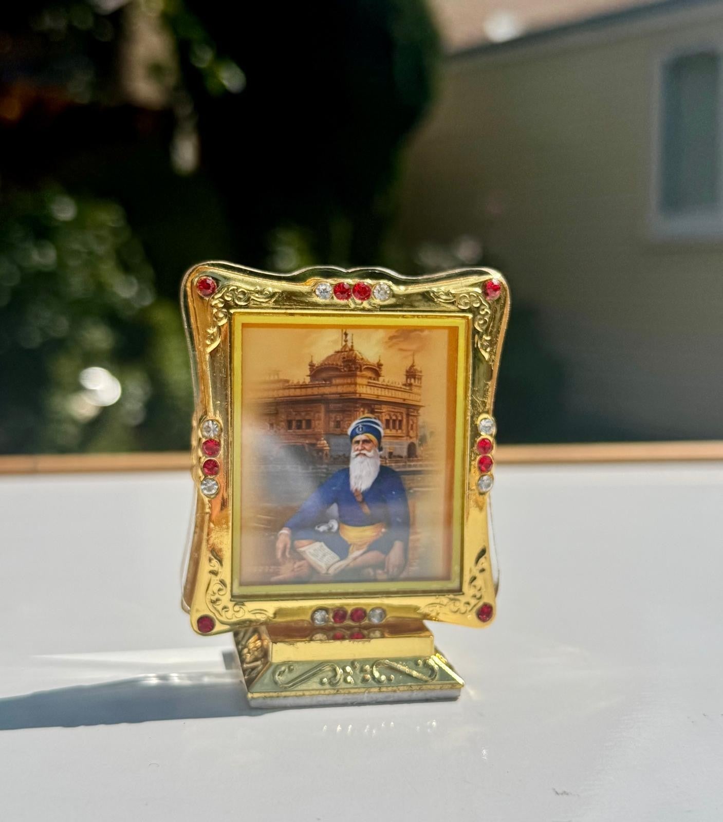 Sikh Car Stand Baba Deep Singh Golden Temple Baba Nanak Home Vehicle Decor RRRC