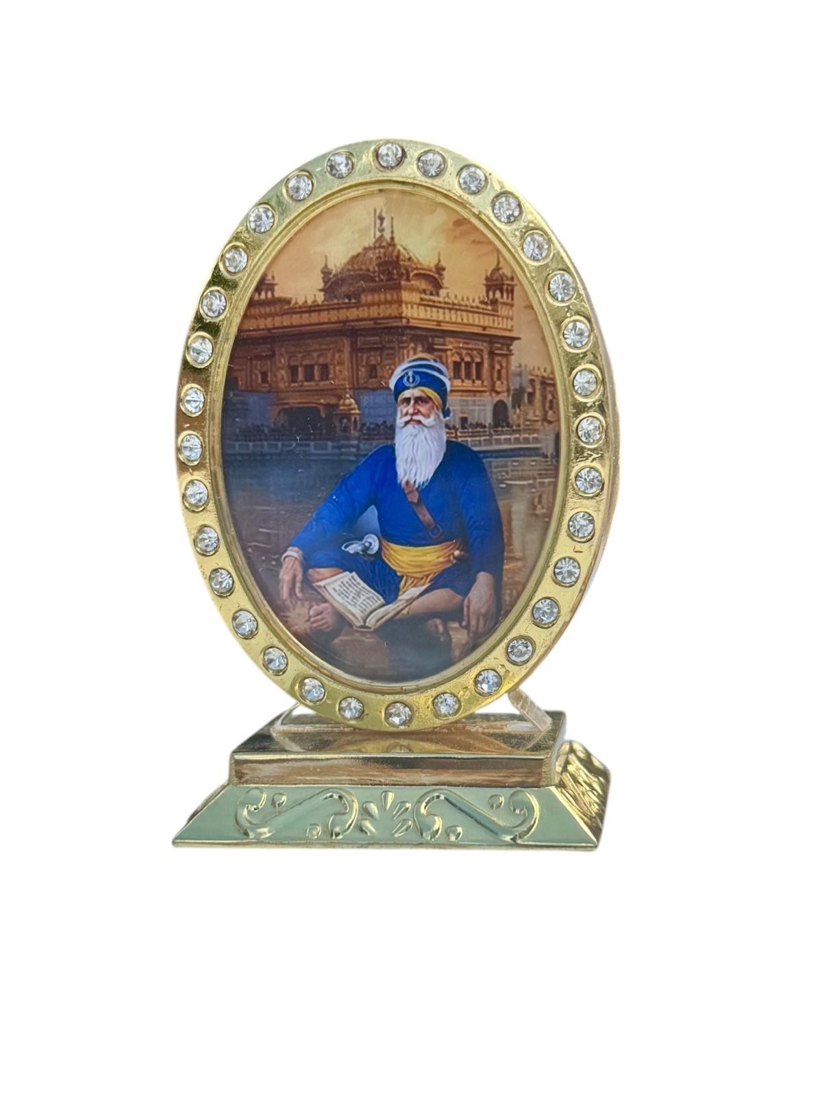 Sikh Car Stand Baba Deep Singh Golden Temple Baba Nanak Home Vehicle Decor RRRA