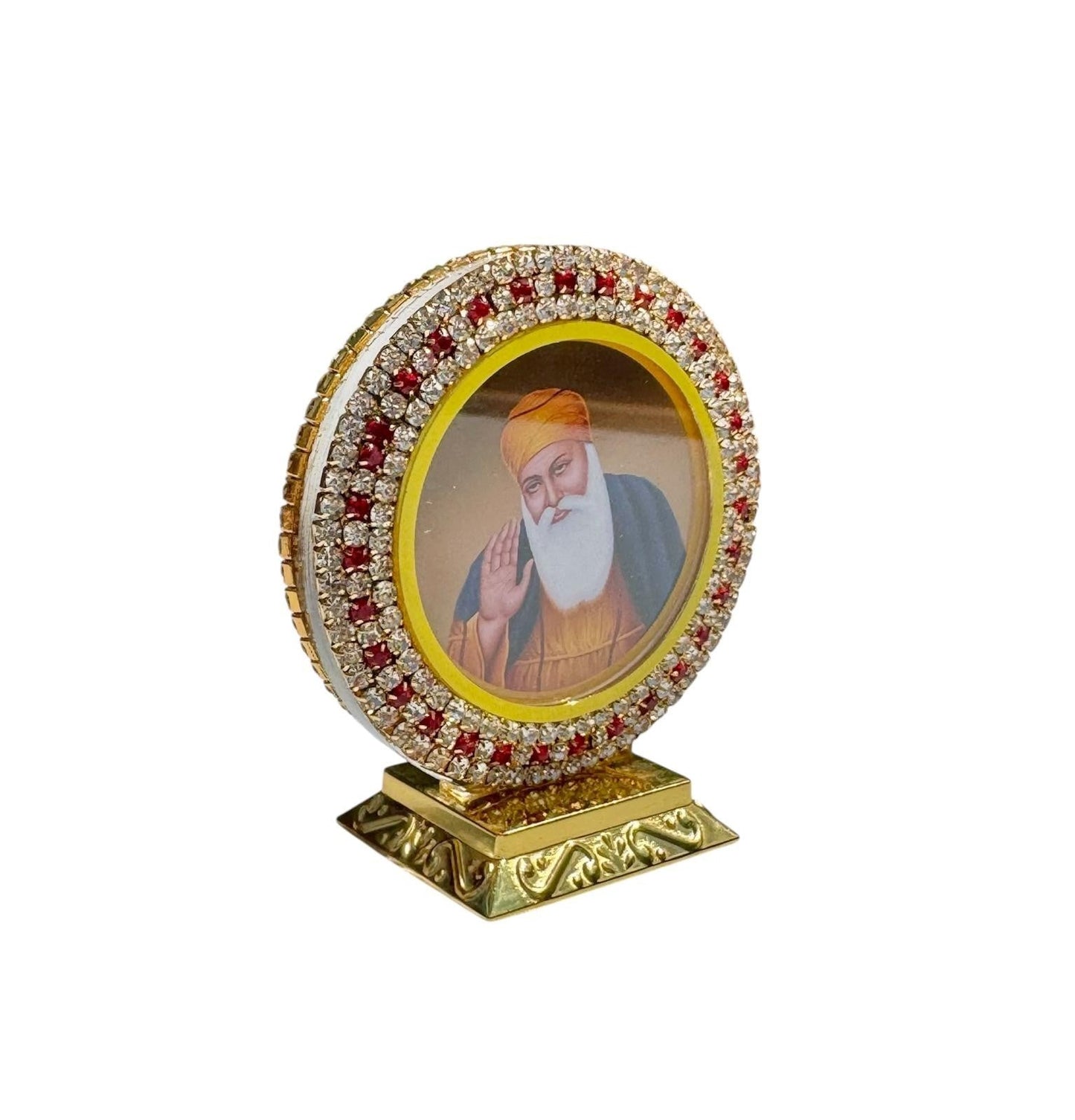 Sikh Car Stand Baba Deep Singh Golden Temple Baba Nanak Home Vehicle Decor RRRD