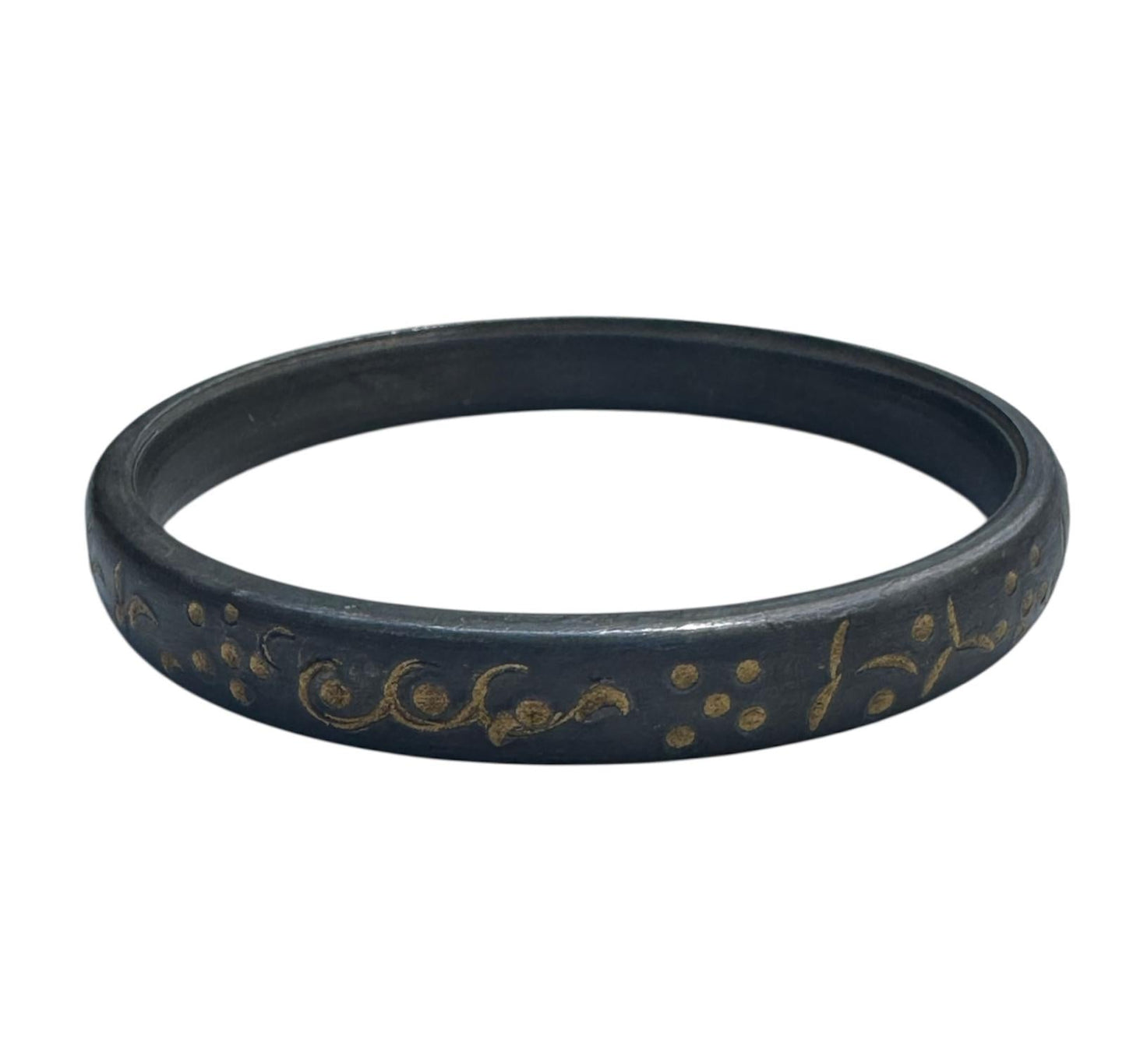 Sikh kara sarbloh floral engraved bangle singh kaur khalsa pure iron kada V12R