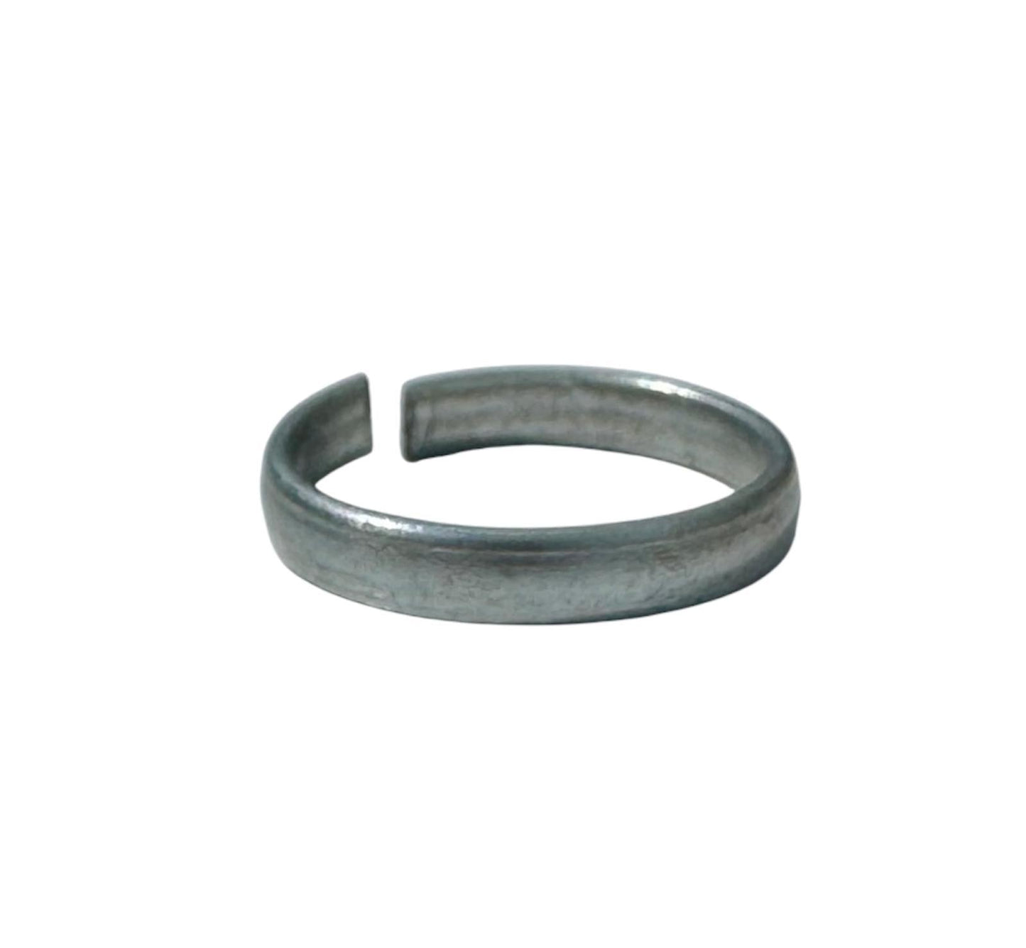 Pure Iron Ring Sarbloh Protection Luck Amulet Punjabi Hindu Sikh Adjustable i30