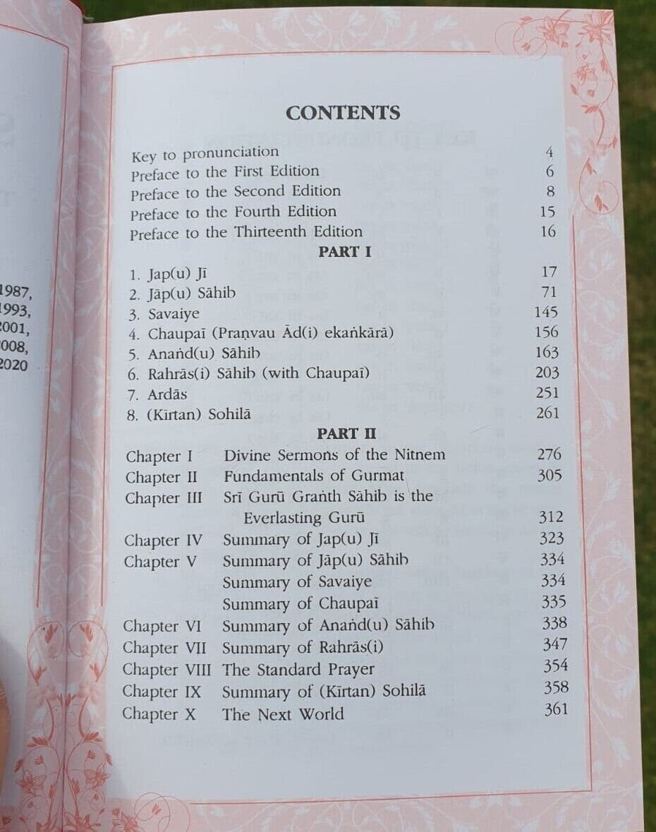 Sikh Sacred Nitnem Bani Japji Rehras Sahib Roman English Translation Gutka MO1  UK New Gift