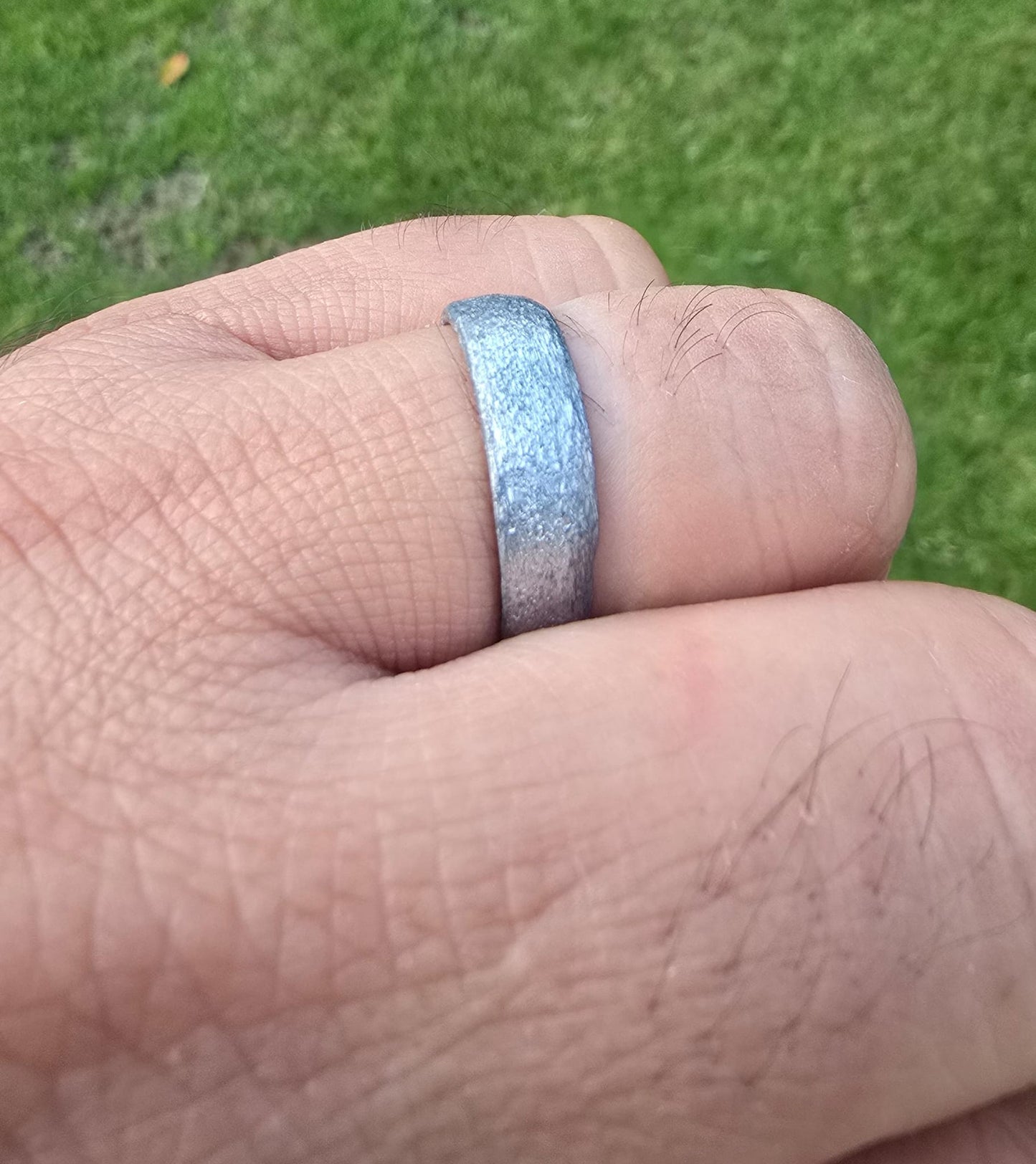 Ranga Limestone Ring (Range ka Challa) – Handmade Astrology Ring A22R Mangal New