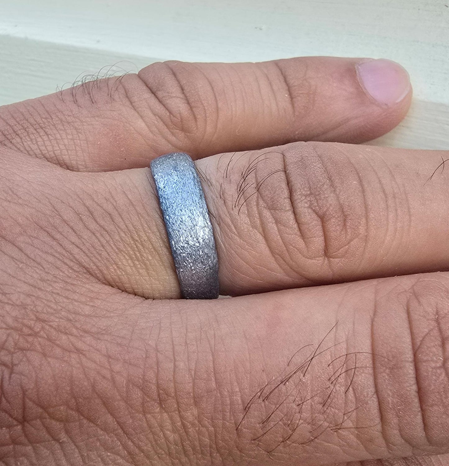 Ranga Limestone Ring (Range ka Challa) – Handmade Astrology Ring A22R Mangal New