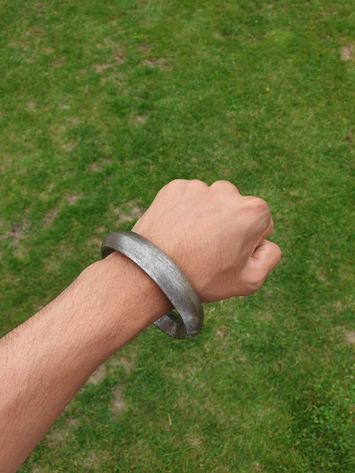 Sikh Sarbloh Kara Smooth Edge Kada Singh Bracelet Kaur Punjabi Khalsa Bangle H42 Loha Kakaar 5ks Unisex Heavy Karha Karra