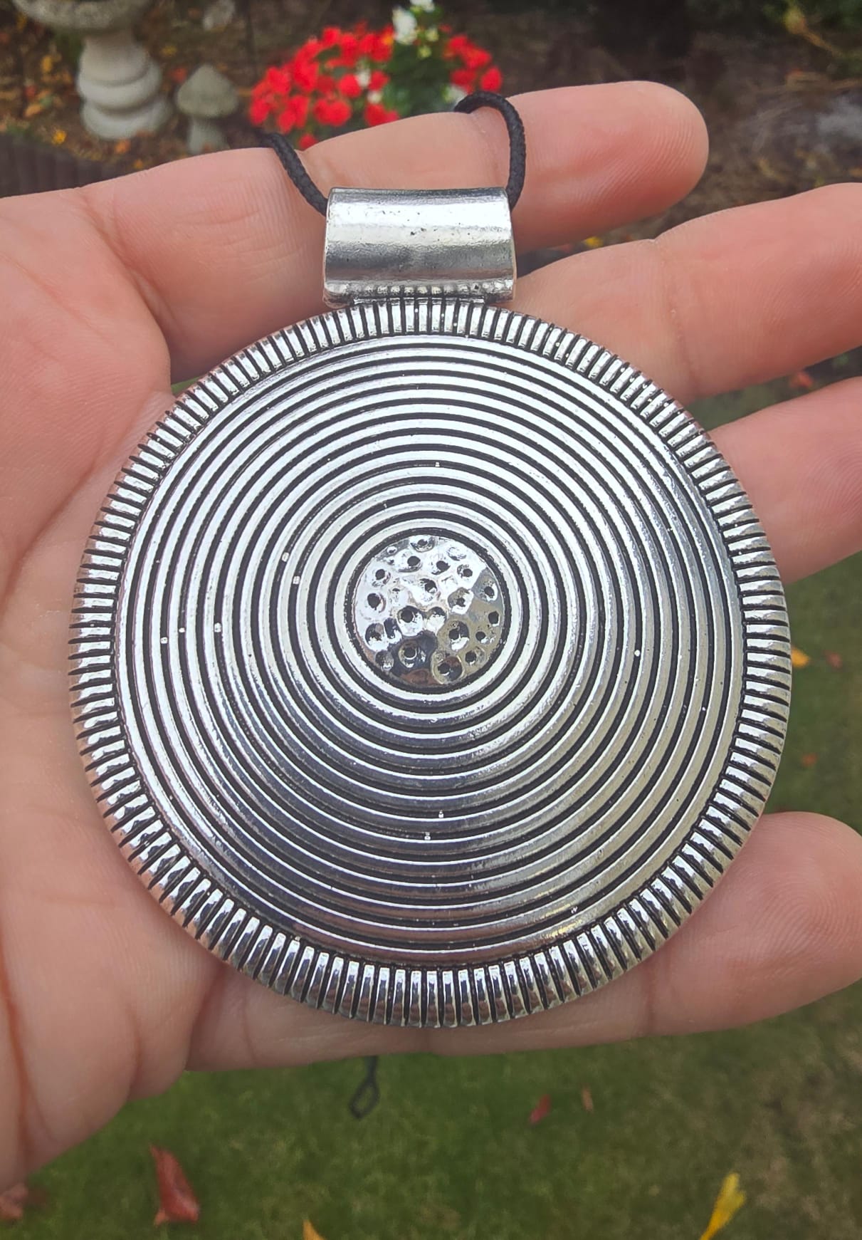 Tibetan Tribal Spiral Taviz Taveez Evil Eye Protection pendant Nazar Shield U61K Taweet Locket Bohemian Positive energy boho design Amulet