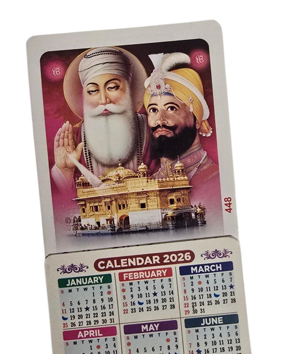 5 sikh blessing good luck pocket calendars 2026 singh kaur hindu festivals b44