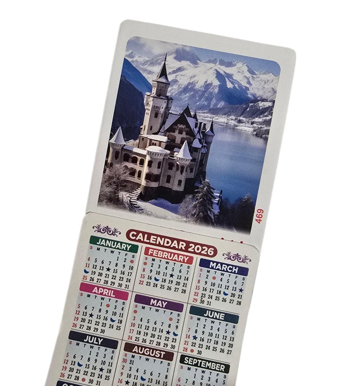 12 Hindu Sikh Muslim Evil Eye Protection Pocket Calendars 2026 Blessings Cards