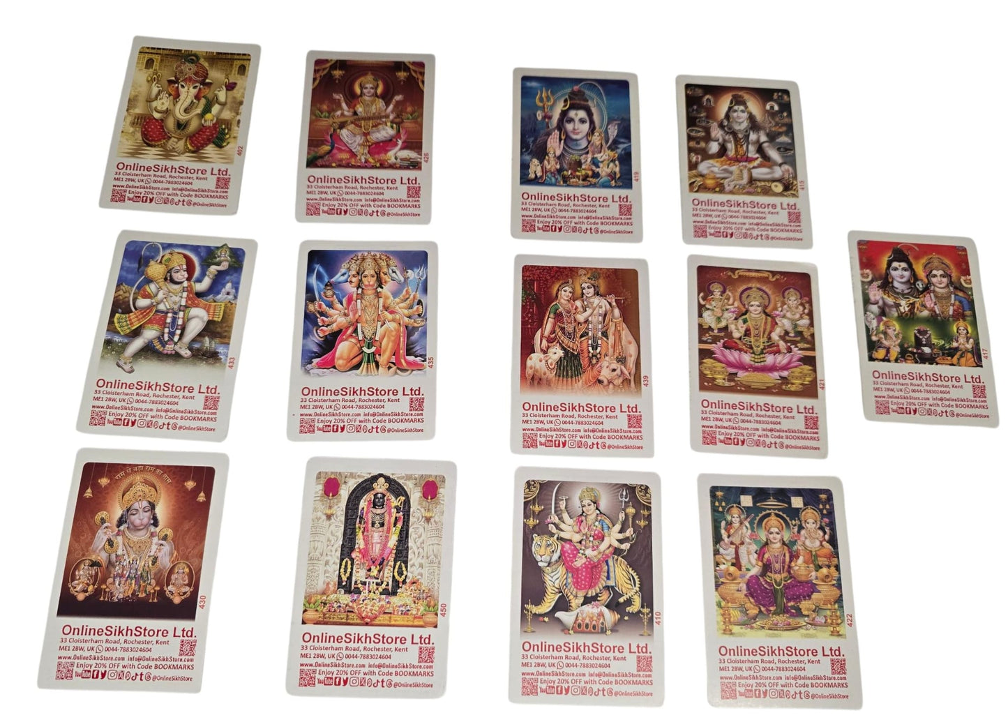 12 Hindu Sikh Muslim Evil Eye Protection Pocket Calendars 2026 Blessings Cards