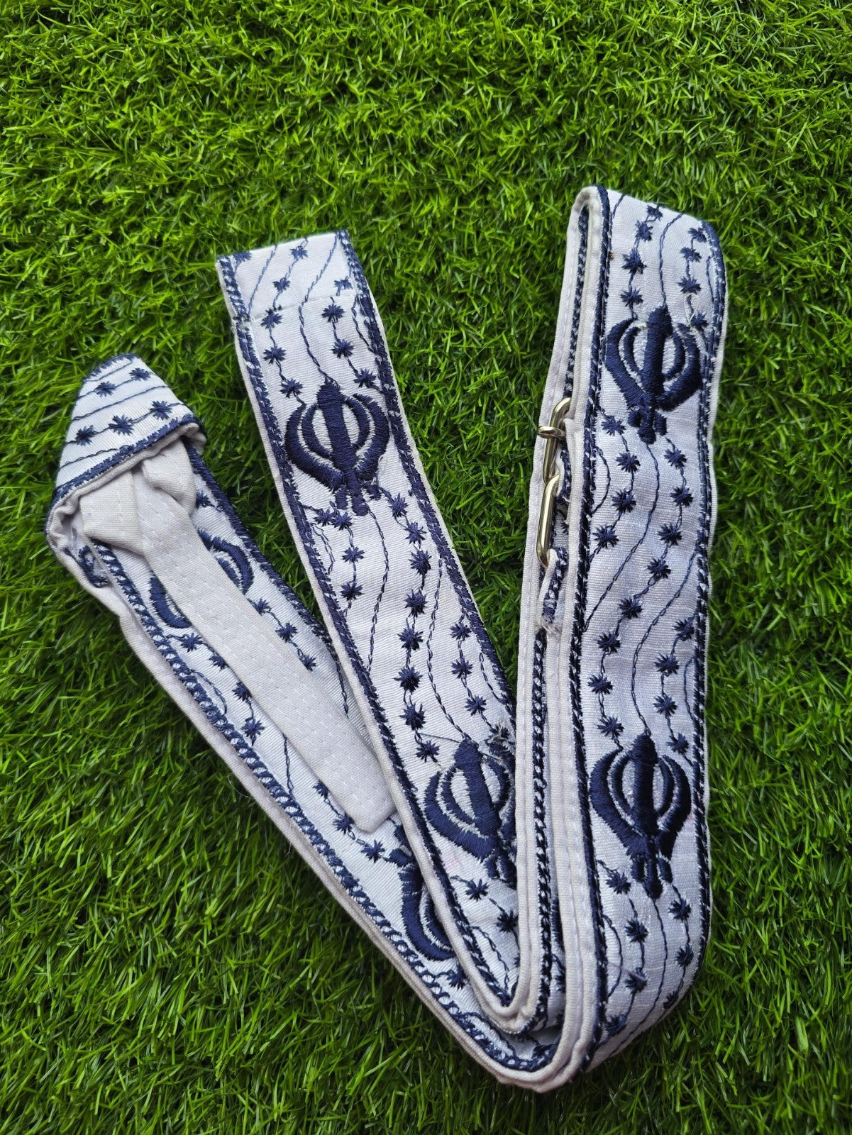 Sikh Gatra Khanda embroidery Singh Khalsa adjustable belt for siri sahib kirpan