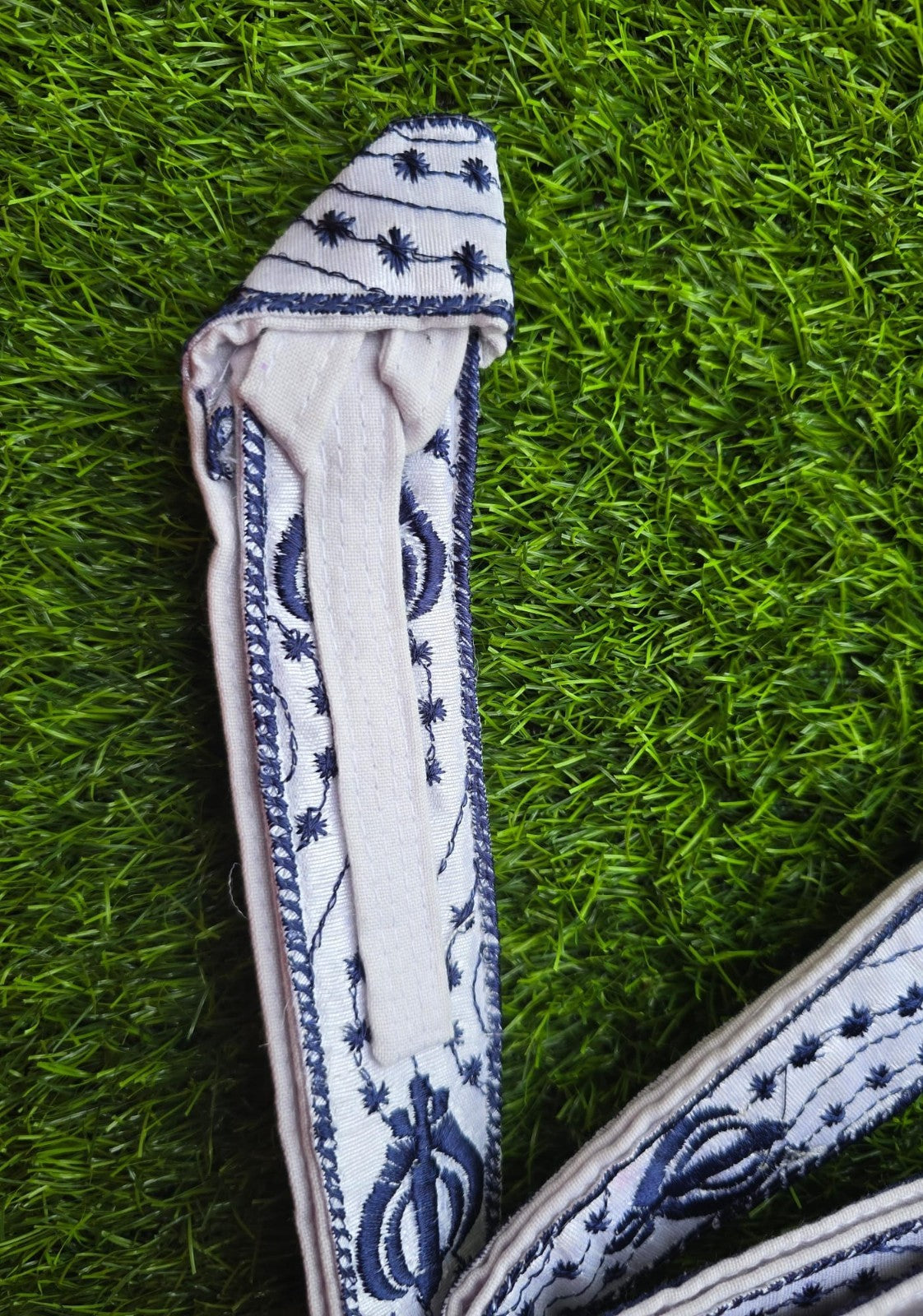 Sikh Gatra Khanda embroidery Singh Khalsa adjustable belt for siri sahib kirpan