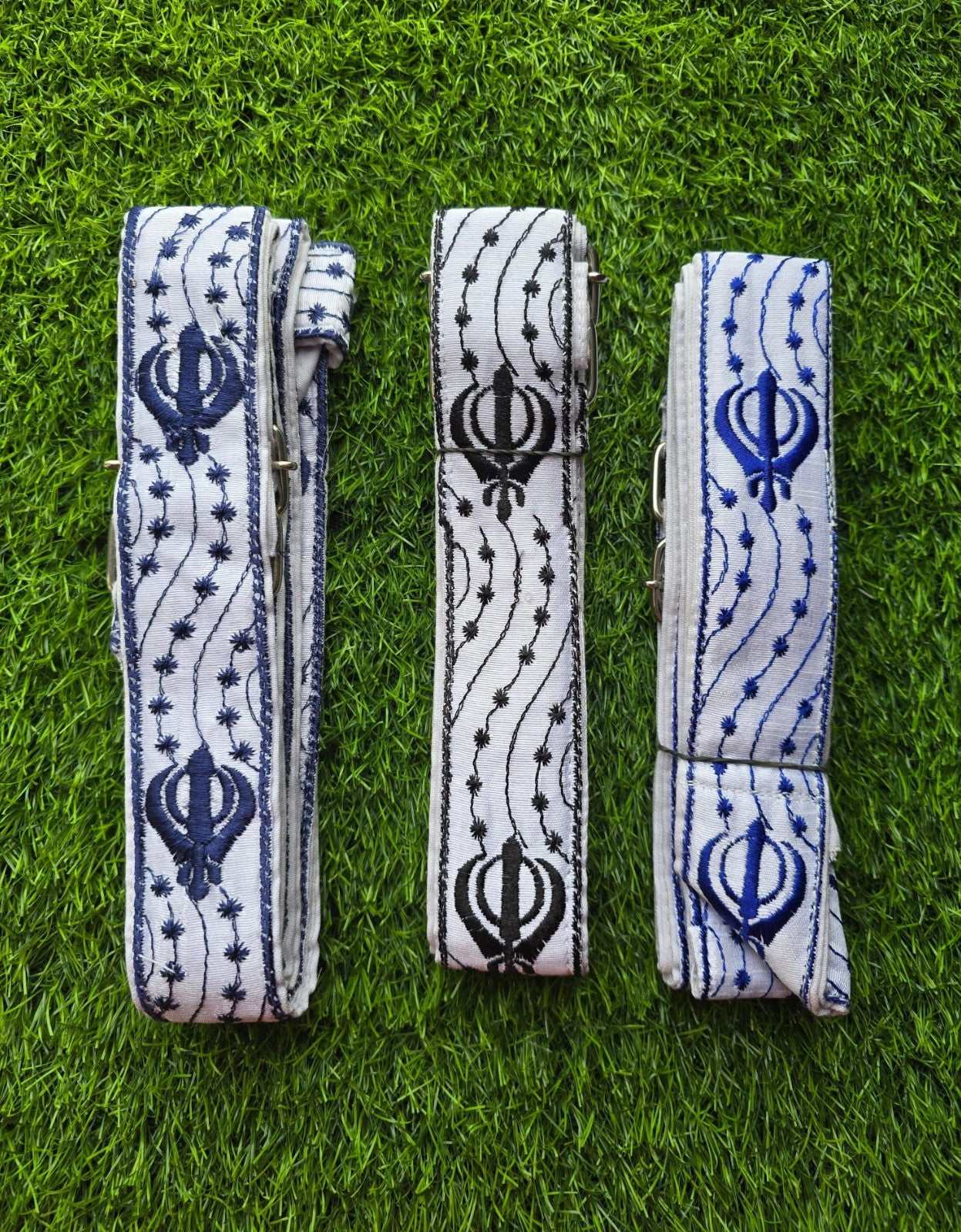 Sikh Gatra Khanda embroidery Singh Khalsa adjustable belt for siri sahib kirpan