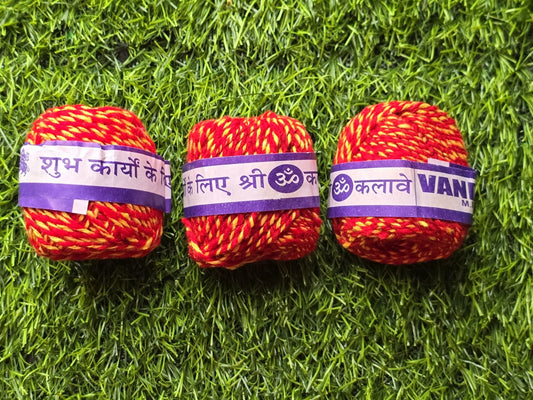 Mauli thread x3 pack Mouli Good Luck Religious Wedding kalawa Sacred Hindu Dhaga