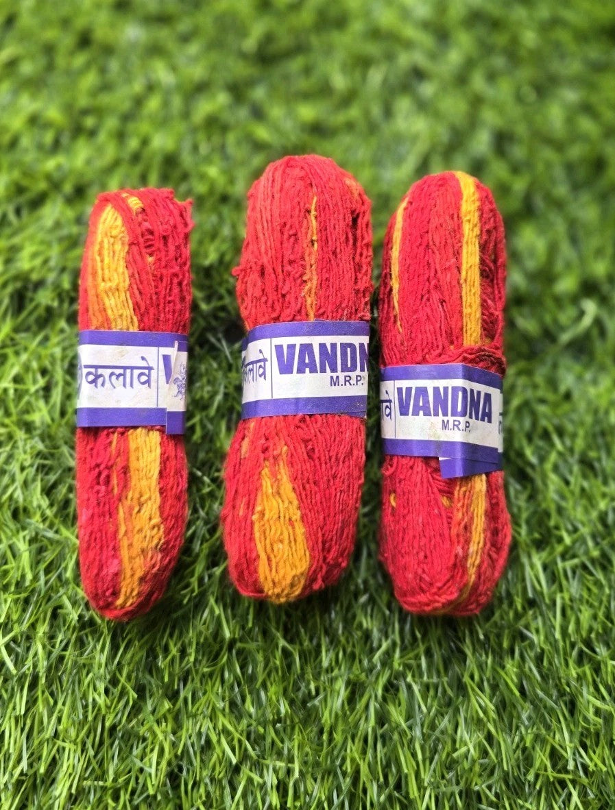 Mauli thread x3 pack Mouli Good Luck Religious Dhaga Wedding kalawa Sacred Hindu