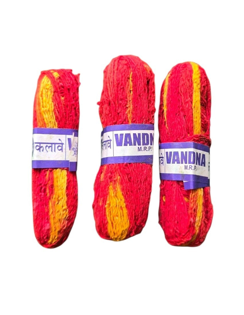 Mauli thread x3 pack Mouli Good Luck Religious Dhaga Wedding kalawa Sacred Hindu