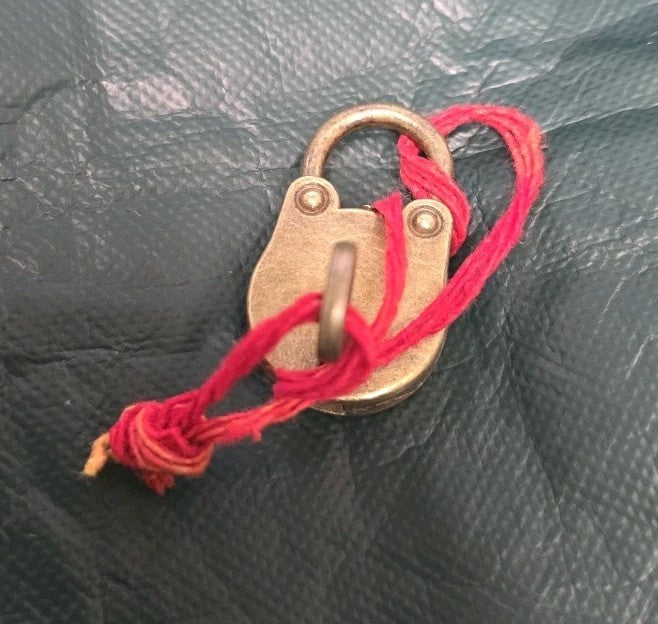 Unlock Vivah Yog Kundli Dosh with Small Brass Lock Wedding Marriage Sanyog Hindu