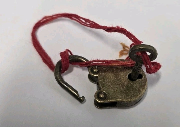 Unlock Vivah Yog Kundli Dosh with Small Brass Lock Wedding Marriage Sanyog Hindu