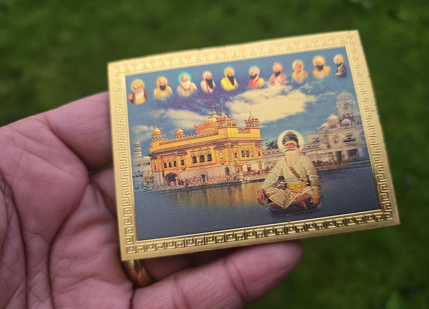 Sikh Ten Guru Baba Deep Singh Golden Temple Fridge Magnet Souvenir Collectible OFB Martyr Shaheed Blessings Guru Nanak