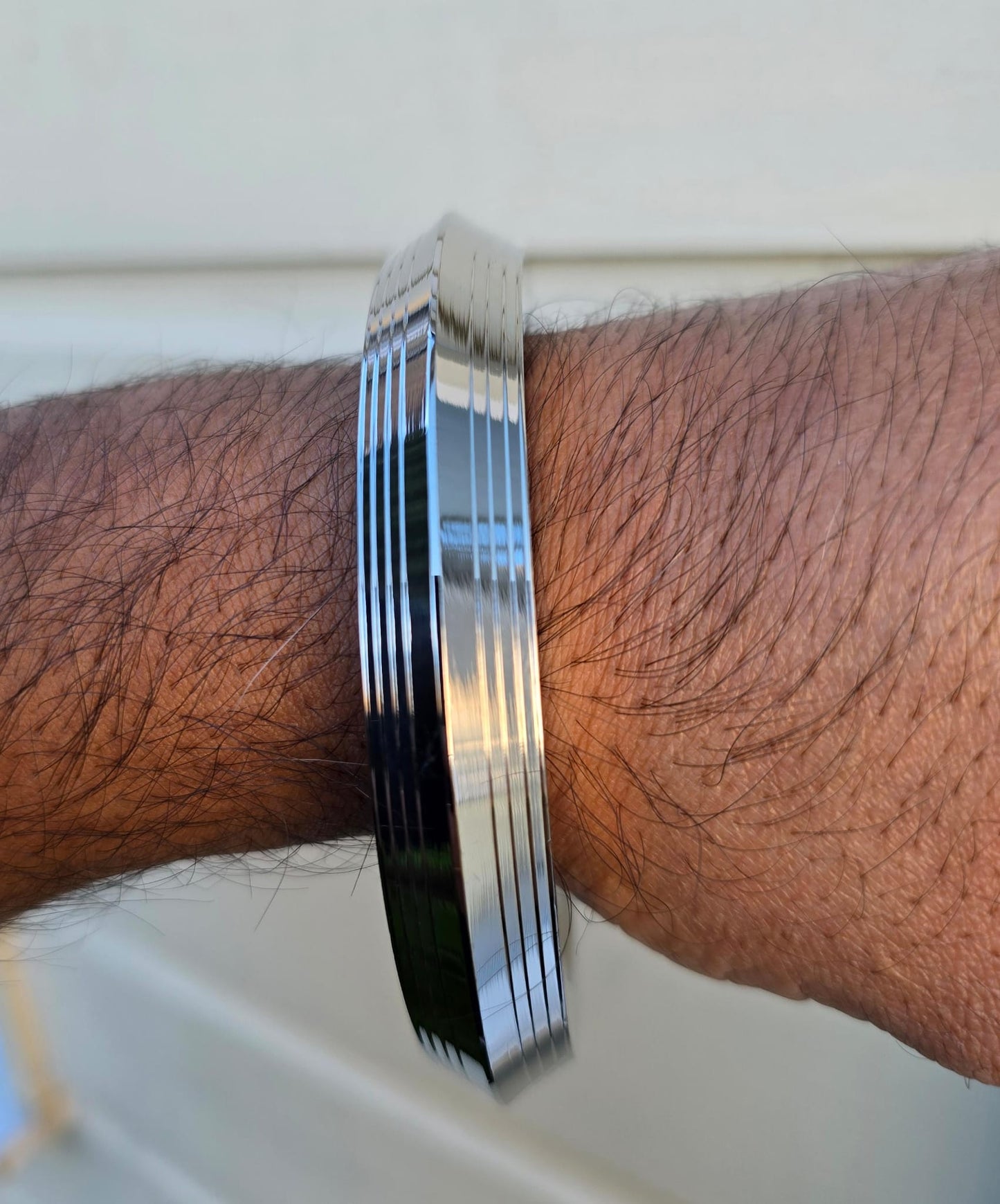 Stainless Steel Kara Sikh Kada Heavy lines Karha Singh Khalsa Taksali Bangle L15A