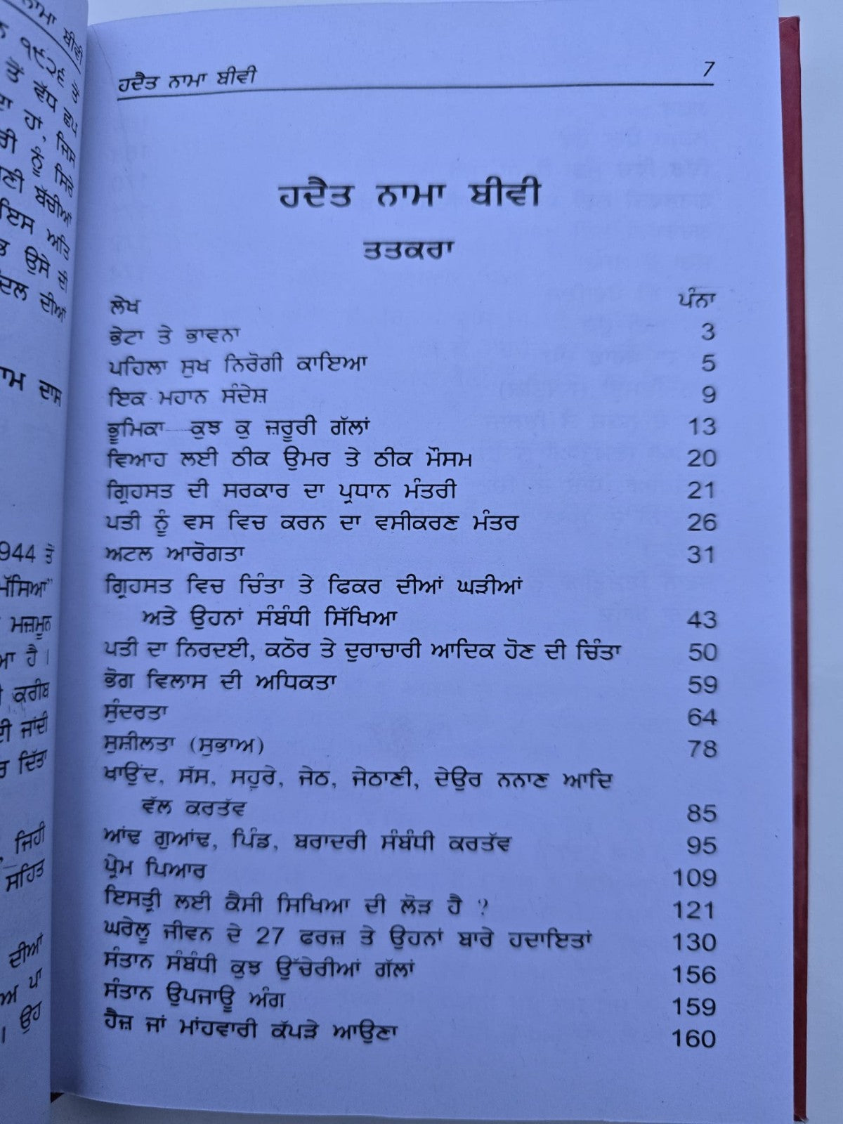 Hadat Nama Bibi Punjabi Enjoy Happy Married Life Tips for Wife Gurmukhi Book New