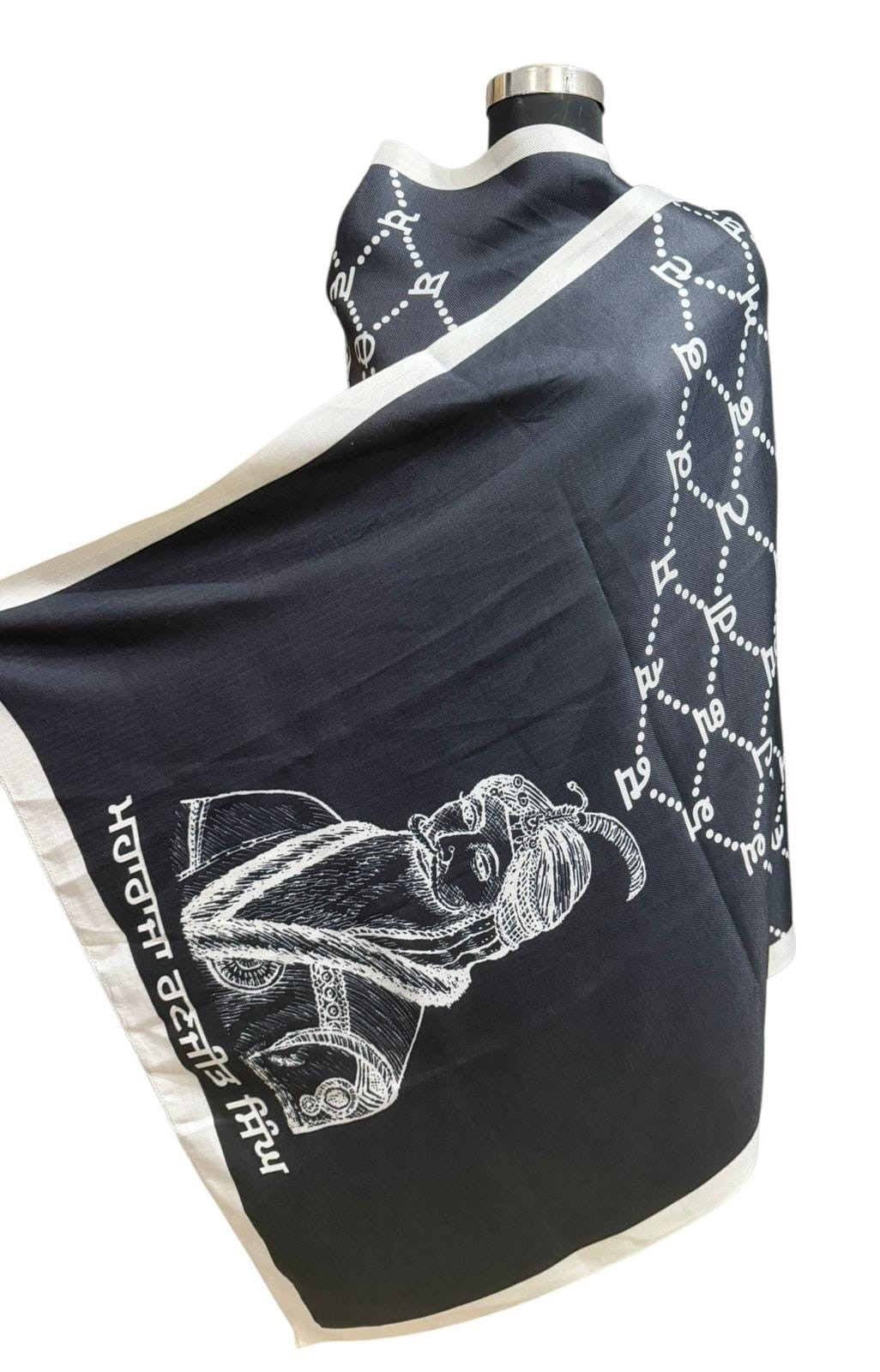 Maharaja Ranjit Singh Khalsa Raj Sanjha Old Punjab Map Lohi Shawl Unisex Sikh ST