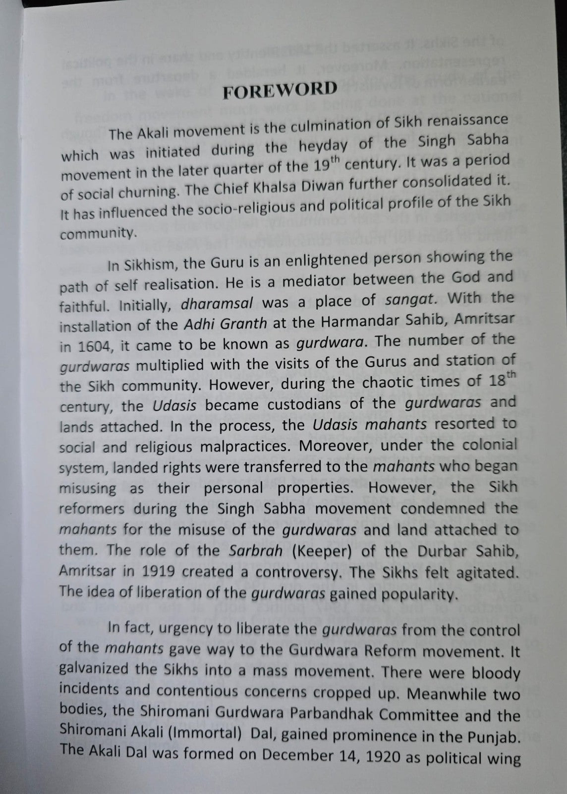 Dynamics of Akali Movement Dr Barjinder Singh Sikh Political Study Book English