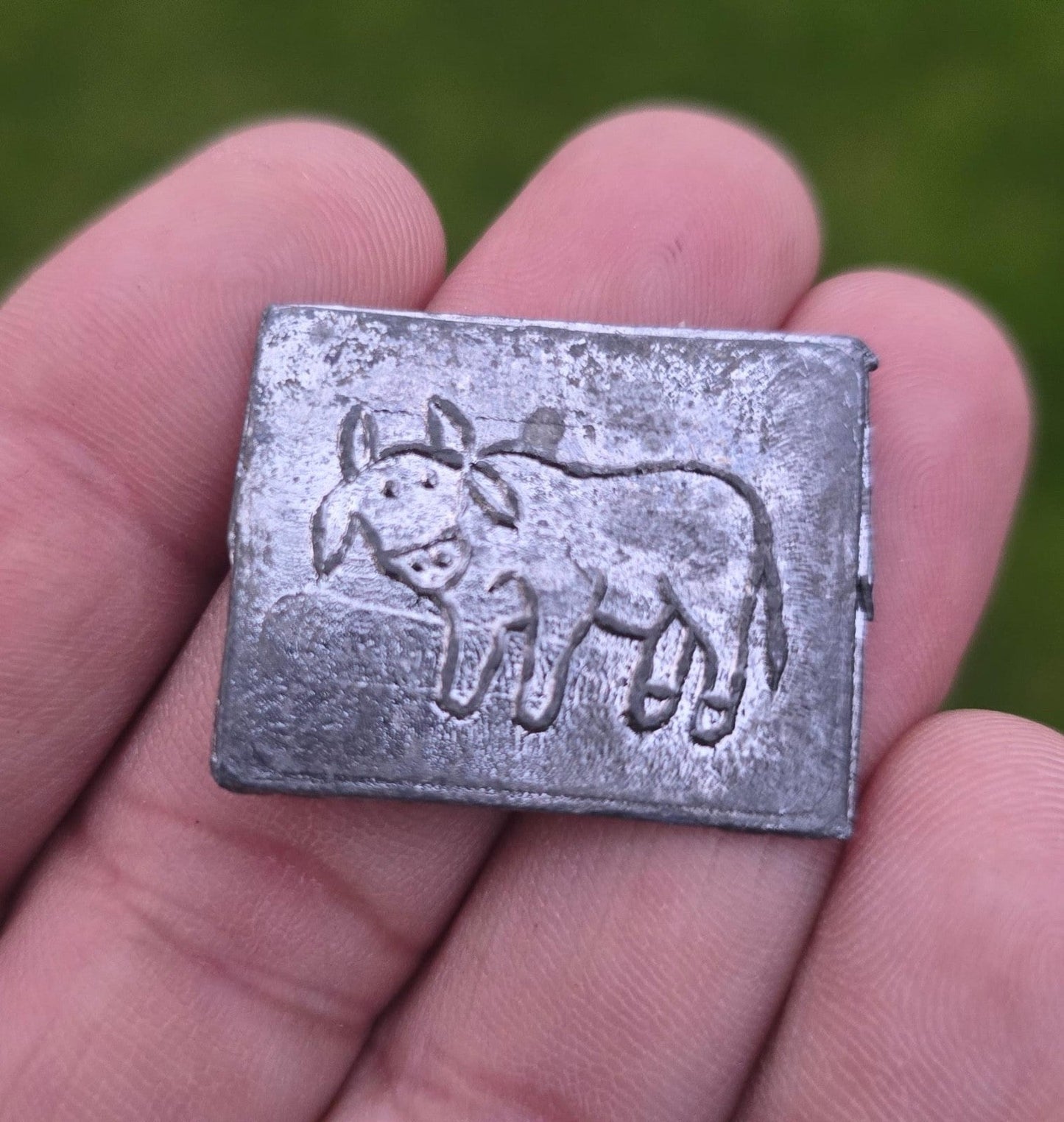 Shani Dev Yantra Lead Plate Buffalo Shani Mantra Hindu Protection Talisman U72