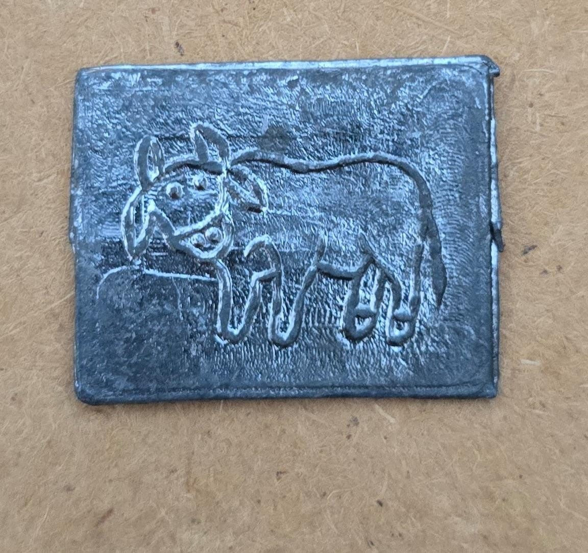Shani Dev Yantra Lead Plate Buffalo Shani Mantra Hindu Protection Talisman U72