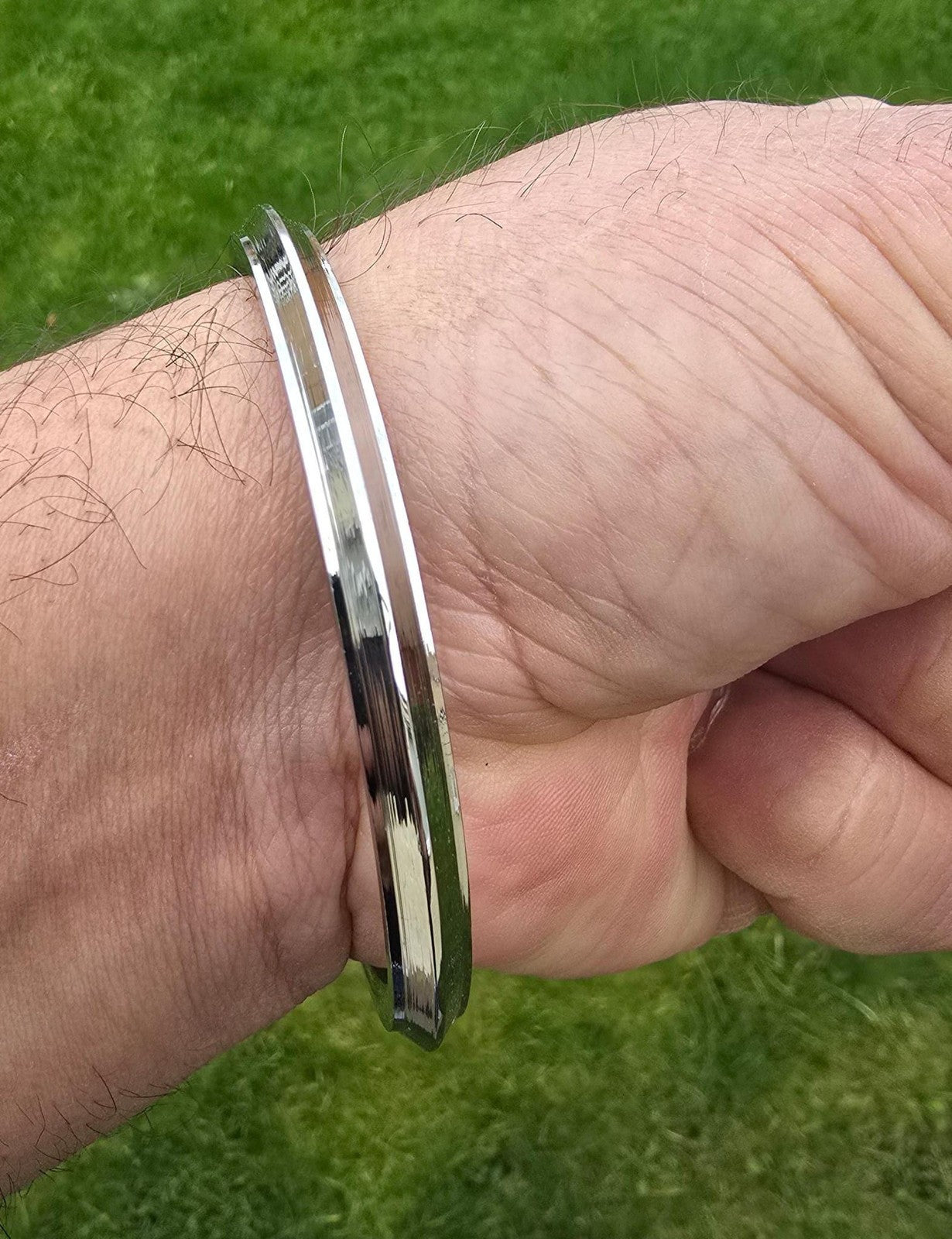 Sikh Kara Stainless Steel Kada Punjabi Khalsa Bangle Collar Edge Bracelet F5R