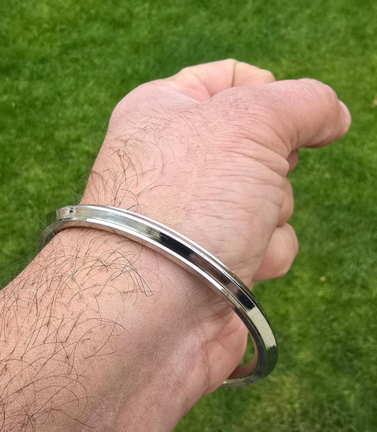 Sikh Kara Stainless Steel Kada Punjabi Khalsa Bangle Collar Edge Bracelet F5R Unisex Karha