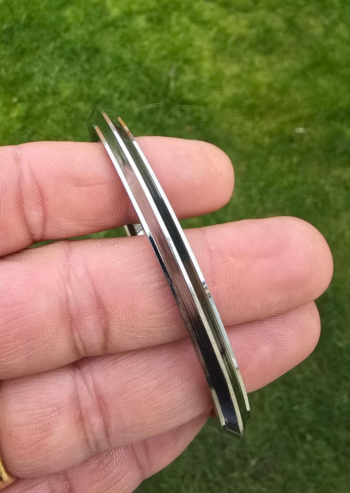 Sikh Kara Stainless Steel Kada Punjabi Khalsa Bangle Collar Edge Bracelet F5R