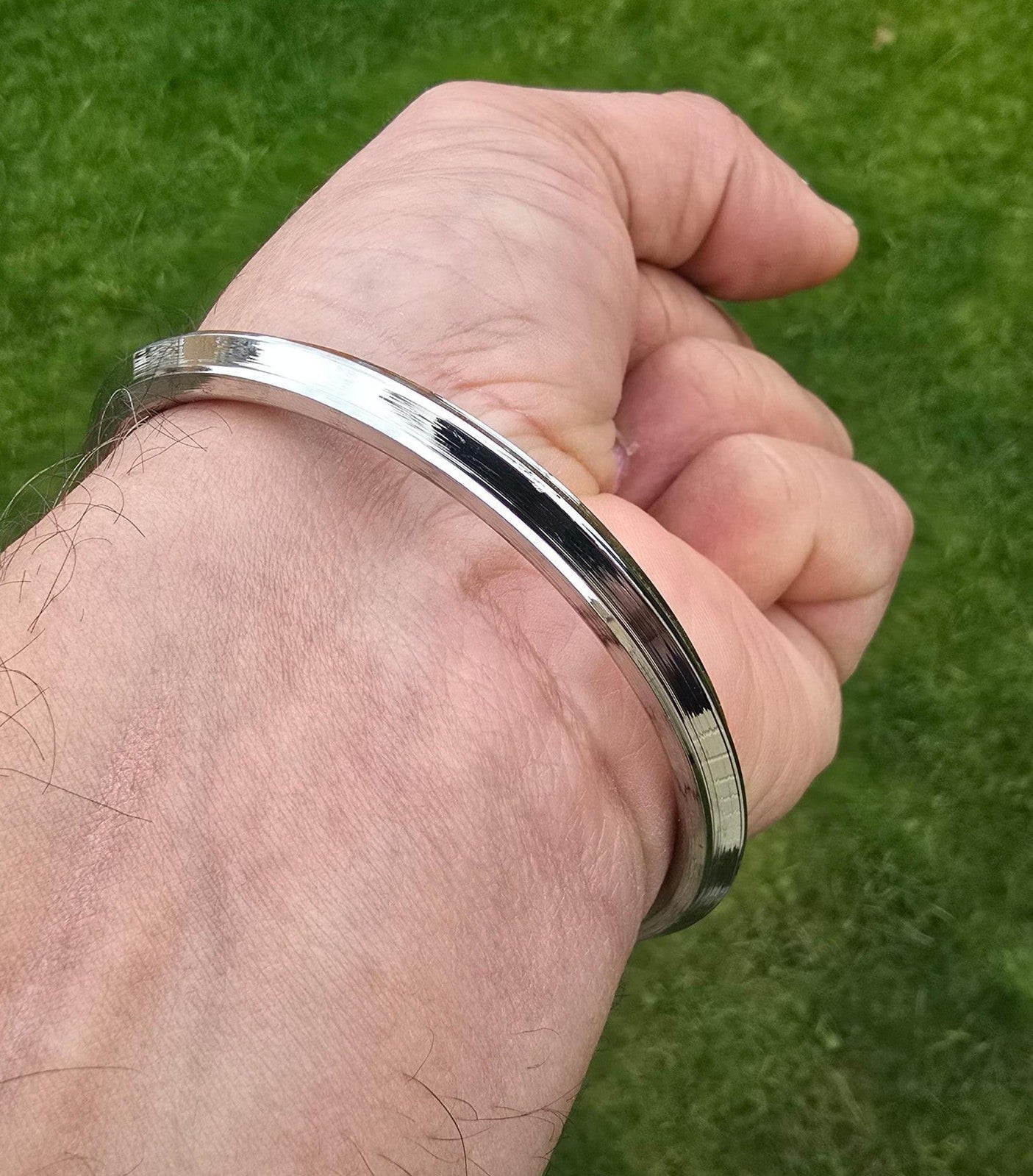 Sikh Kara Stainless Steel Kada Punjabi Khalsa Bangle Collar Edge Bracelet F5R