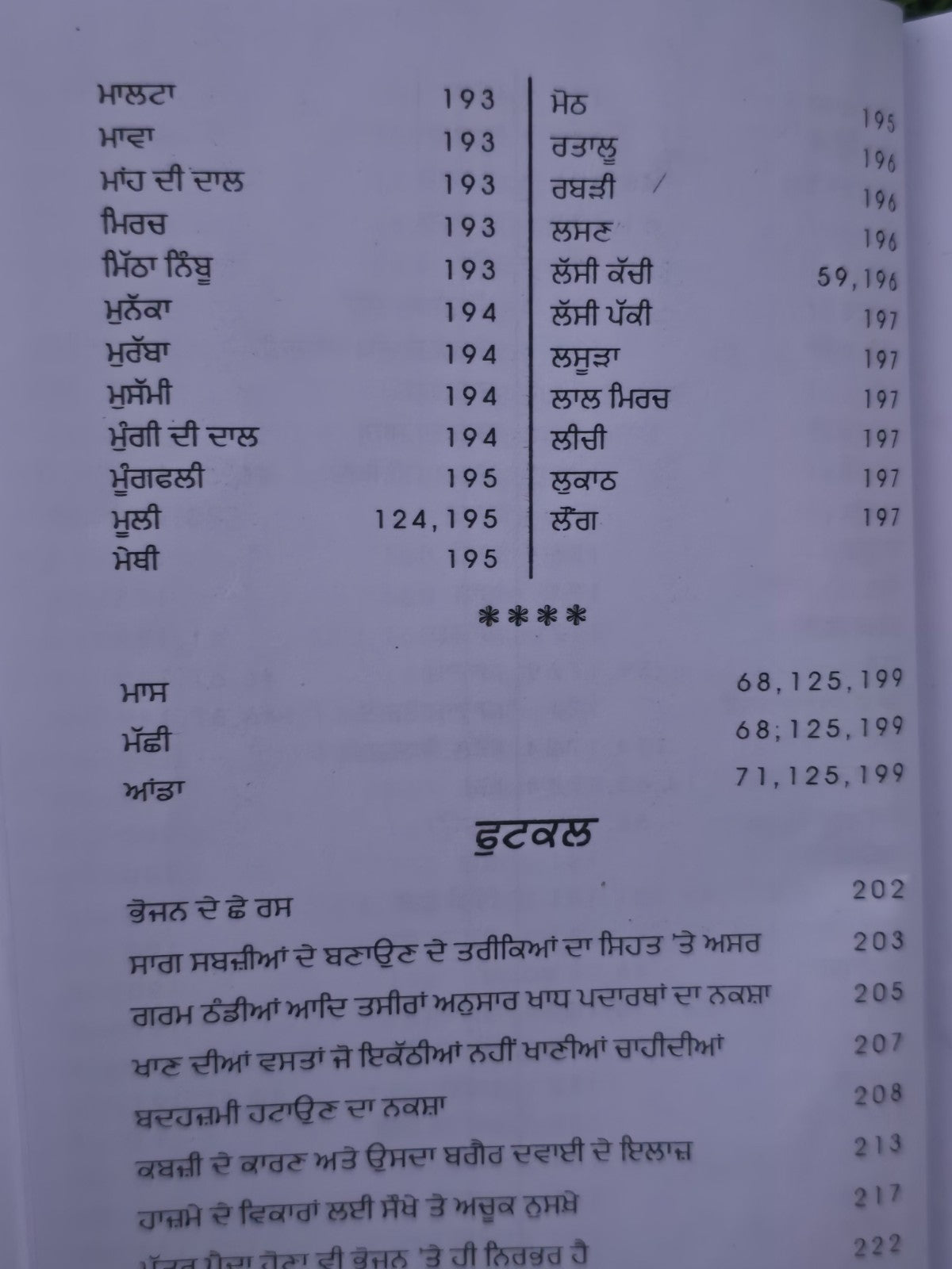 Bhojan Rahi Sehat Punjabi Gurmukhi Health Diet Book Kaviraj Harnam Das Panjabi M