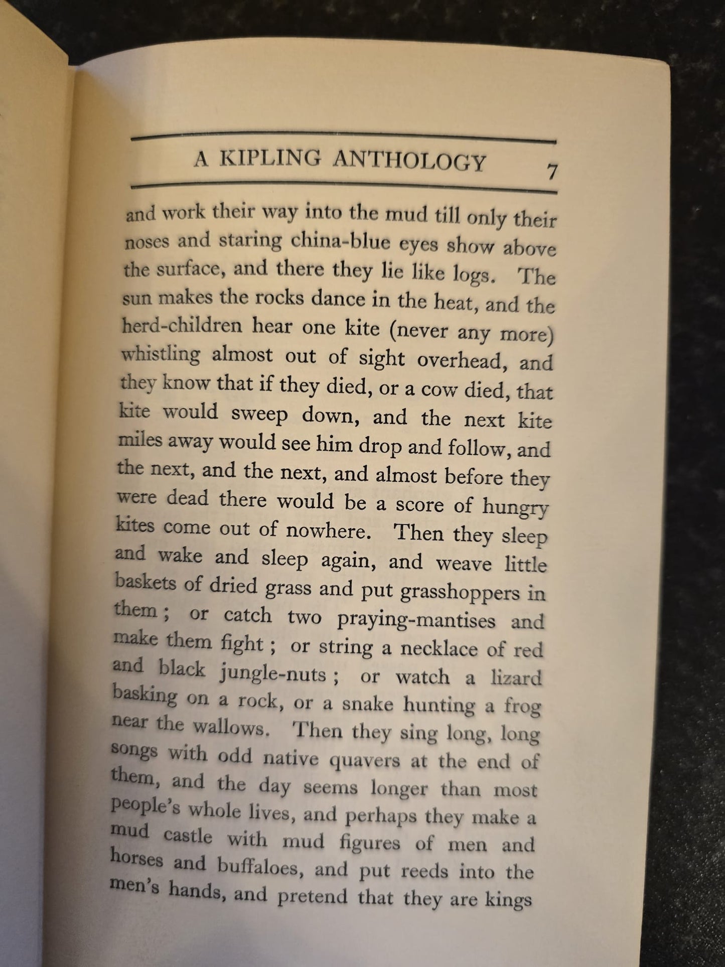 Antique 1922 Rudyard Kipling Anthology Prose Book Vintage Red Leather SA2