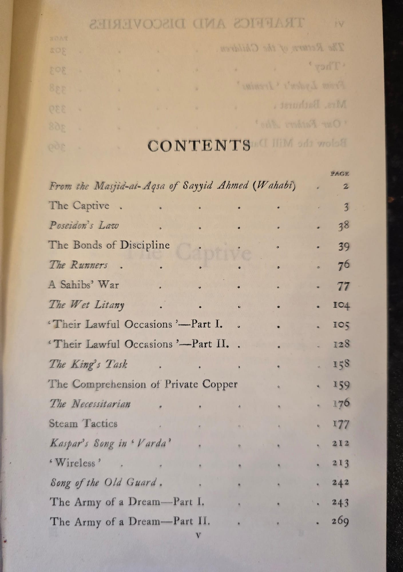 Antique 1913 Rudyard Kipling Traffics and Discoveries Vintage Red Leather Book SA3