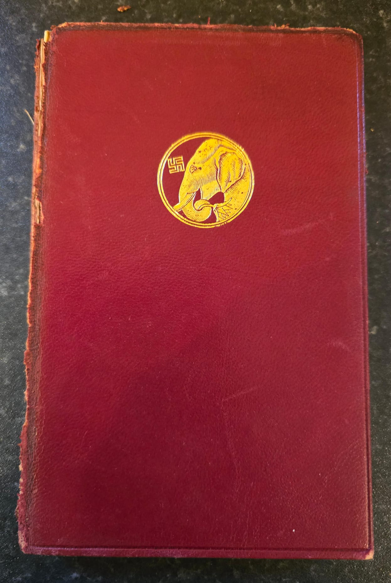 Antique 1913 Rudyard Kipling Traffics and Discoveries Vintage Red Leather Book SA3