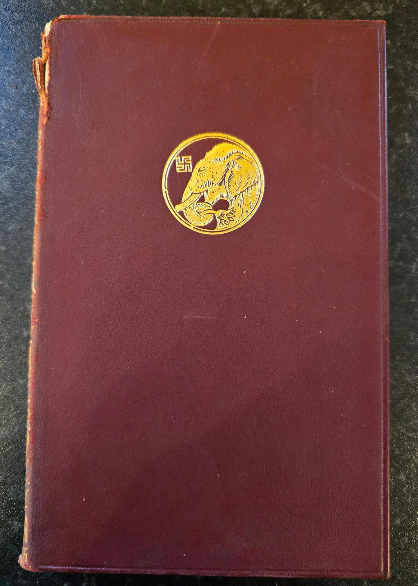 Antique 1932 Rudyard Kipling Limits and Renewals Vintage Red Leather Book SA5