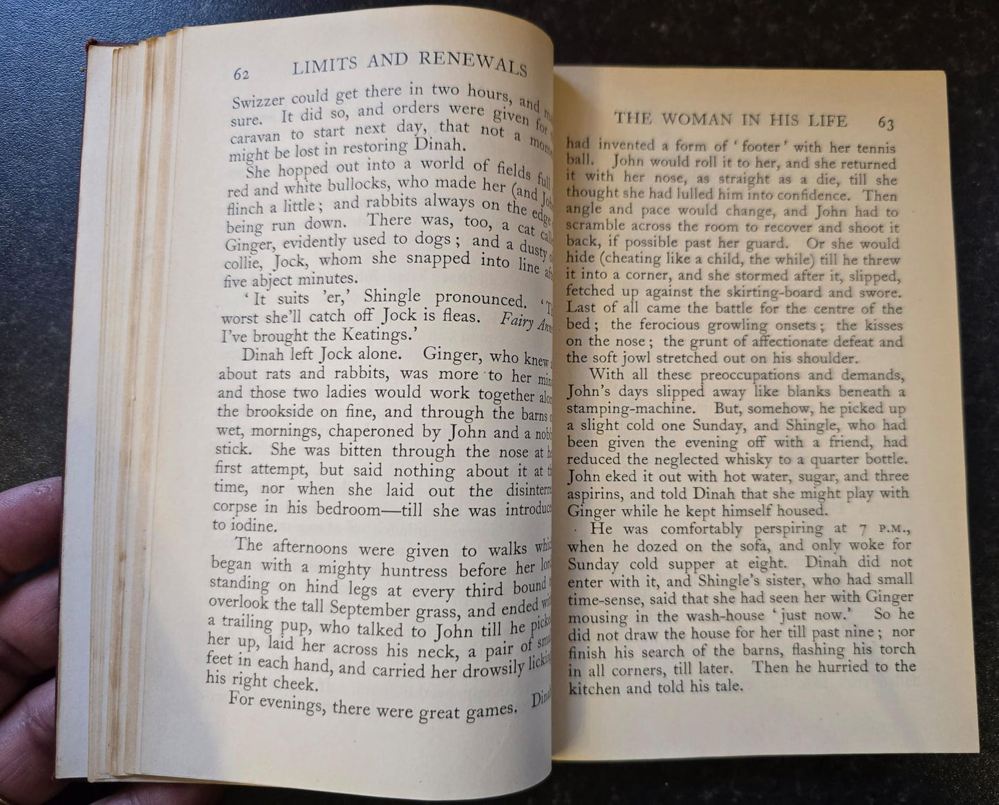 Antique 1932 Rudyard Kipling Limits and Renewals Vintage Red Leather Book SA5