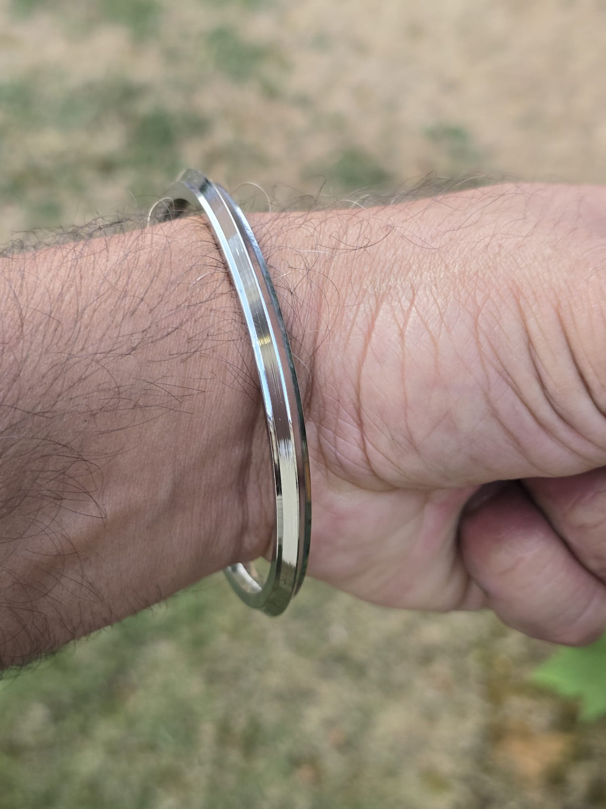 Sikh Kara Stainless Steel Kada Punjabi Khalsa Bangle Collar Edge Bracelet F5R Unisex Karha