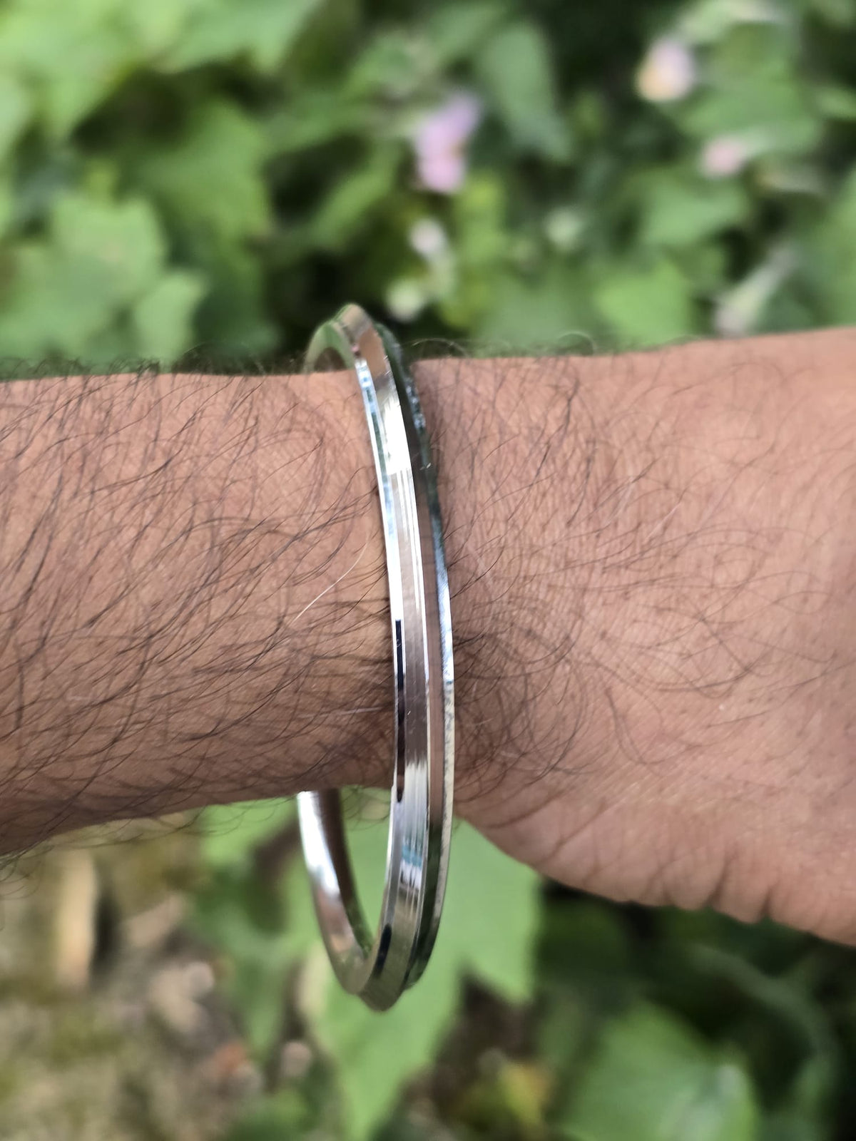 Sikh Kara Stainless Steel Kada Punjabi Khalsa Bangle Collar Edge Bracelet F5R Unisex Karha