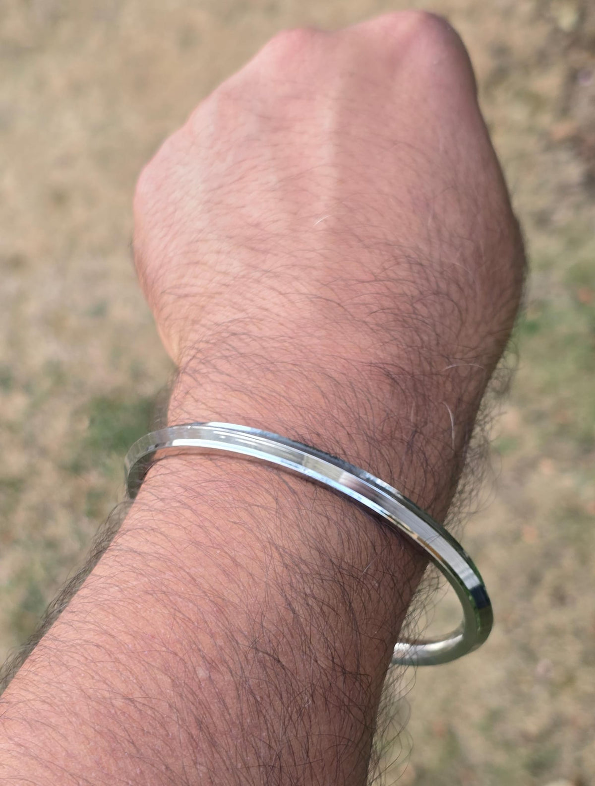 Sikh Kara Stainless Steel Kada Punjabi Khalsa Bangle Collar Edge Bracelet F5R Unisex Karha