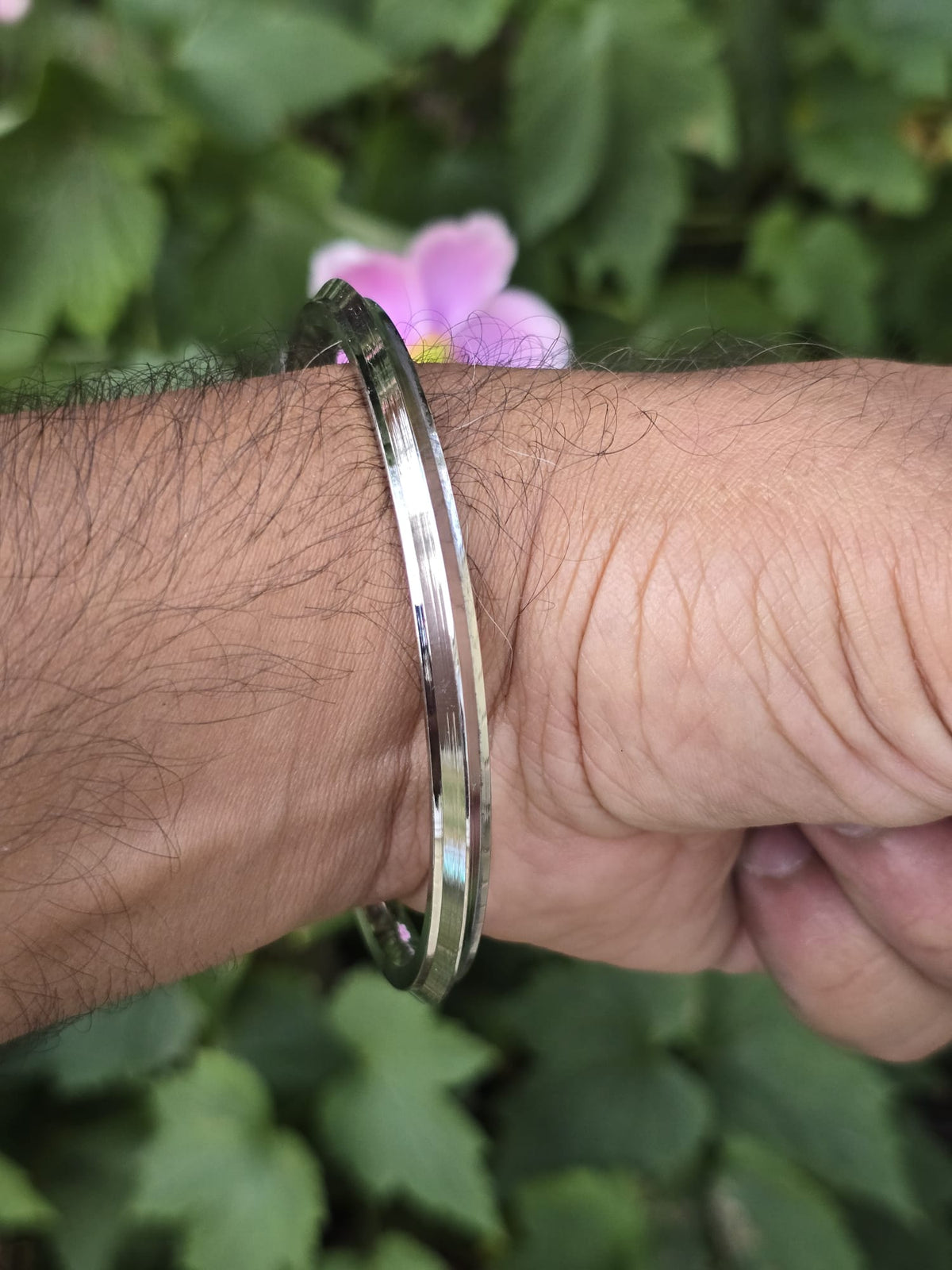 Sikh Kara Stainless Steel Kada Punjabi Khalsa Bangle Collar Edge Bracelet F5R Unisex Karha