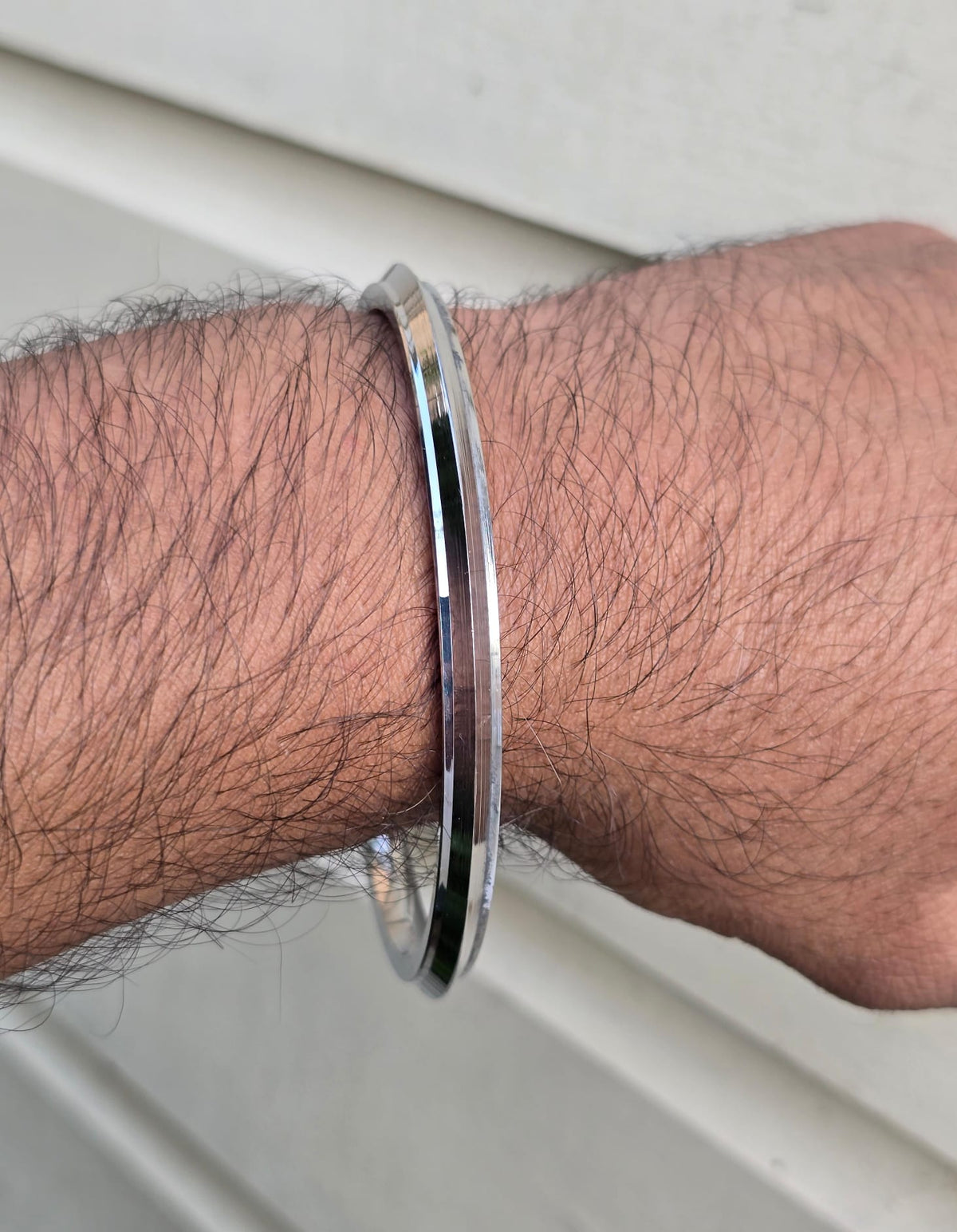 Sikh Kara Stainless Steel Kada Punjabi Khalsa Bangle Collar Edge Bracelet F5R Unisex Karha