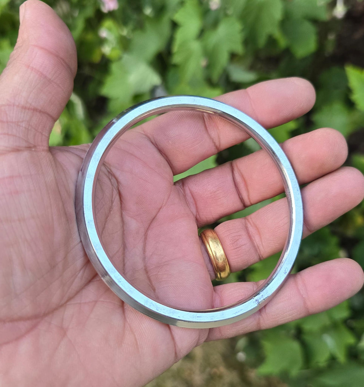 Sikh Kara Stainless Steel Kada Punjabi Khalsa Bangle Collar Edge Bracelet F5R Unisex Karha