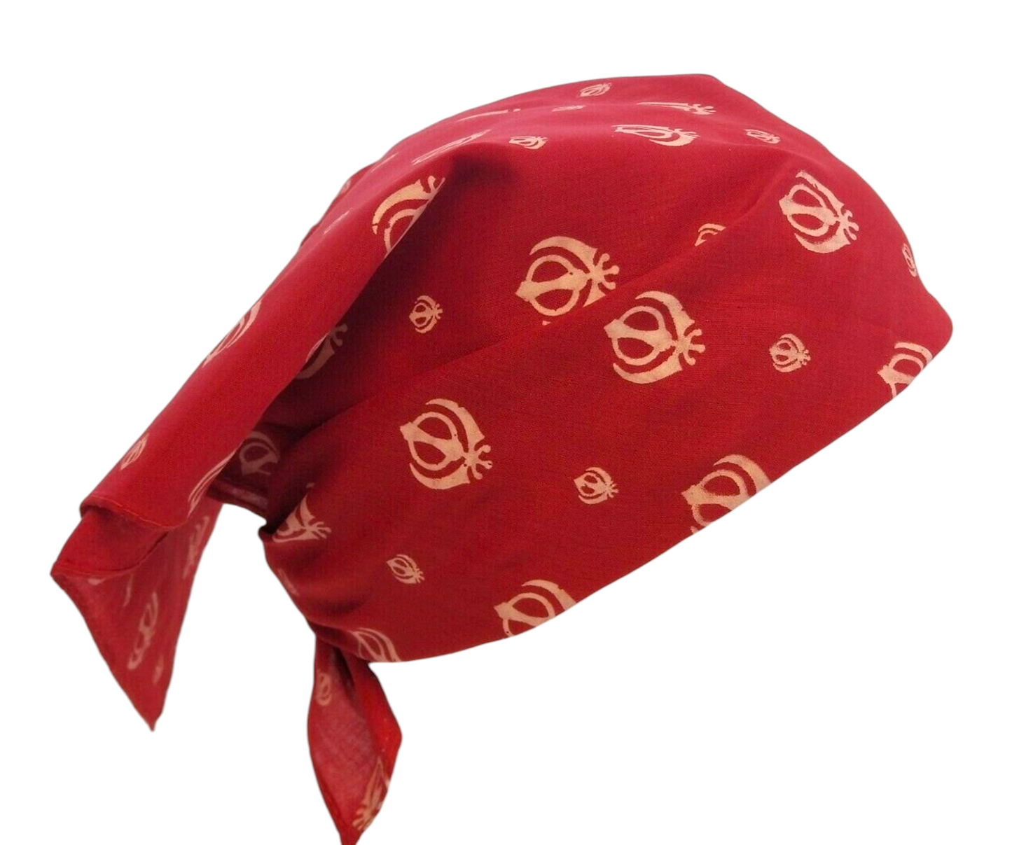 Sikh Maroon Red Rumal Khand Cotton Head Wrap Cover Bandana Wedding Unisex New