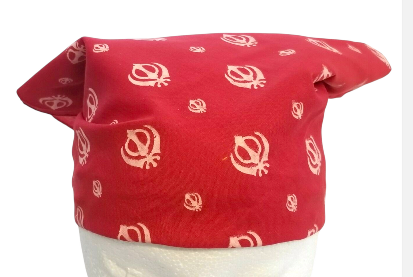 Sikh Maroon Red Rumal Khand Cotton Head Wrap Cover Bandana Wedding Unisex New