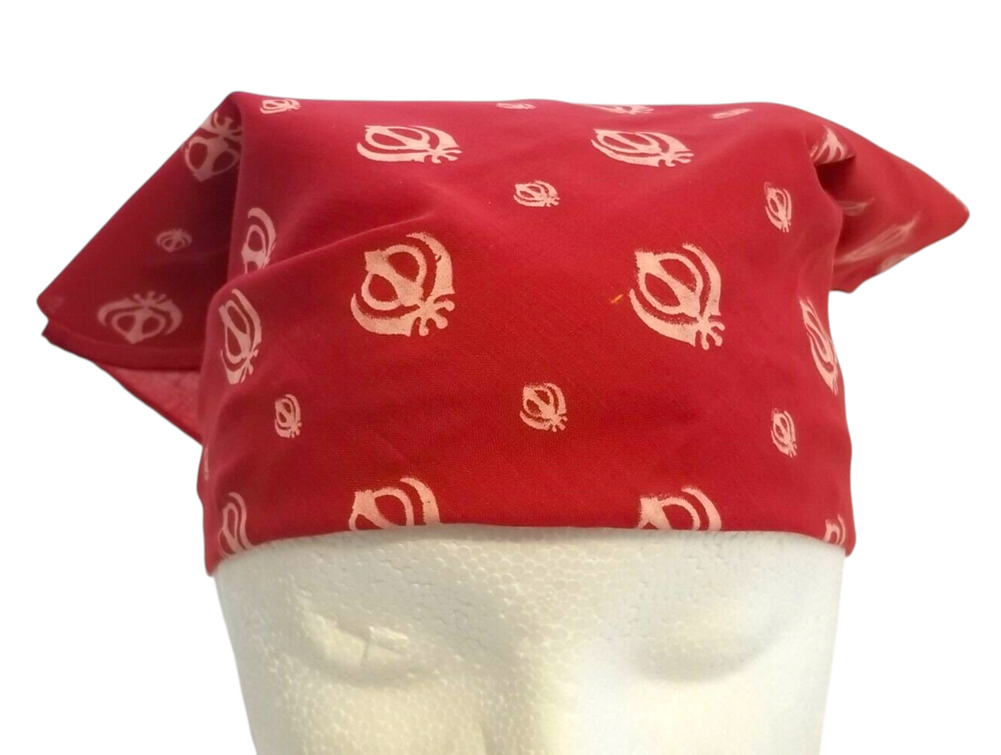 Sikh Maroon Red Rumal Khand Cotton Head Wrap Cover Bandana Wedding Unisex New